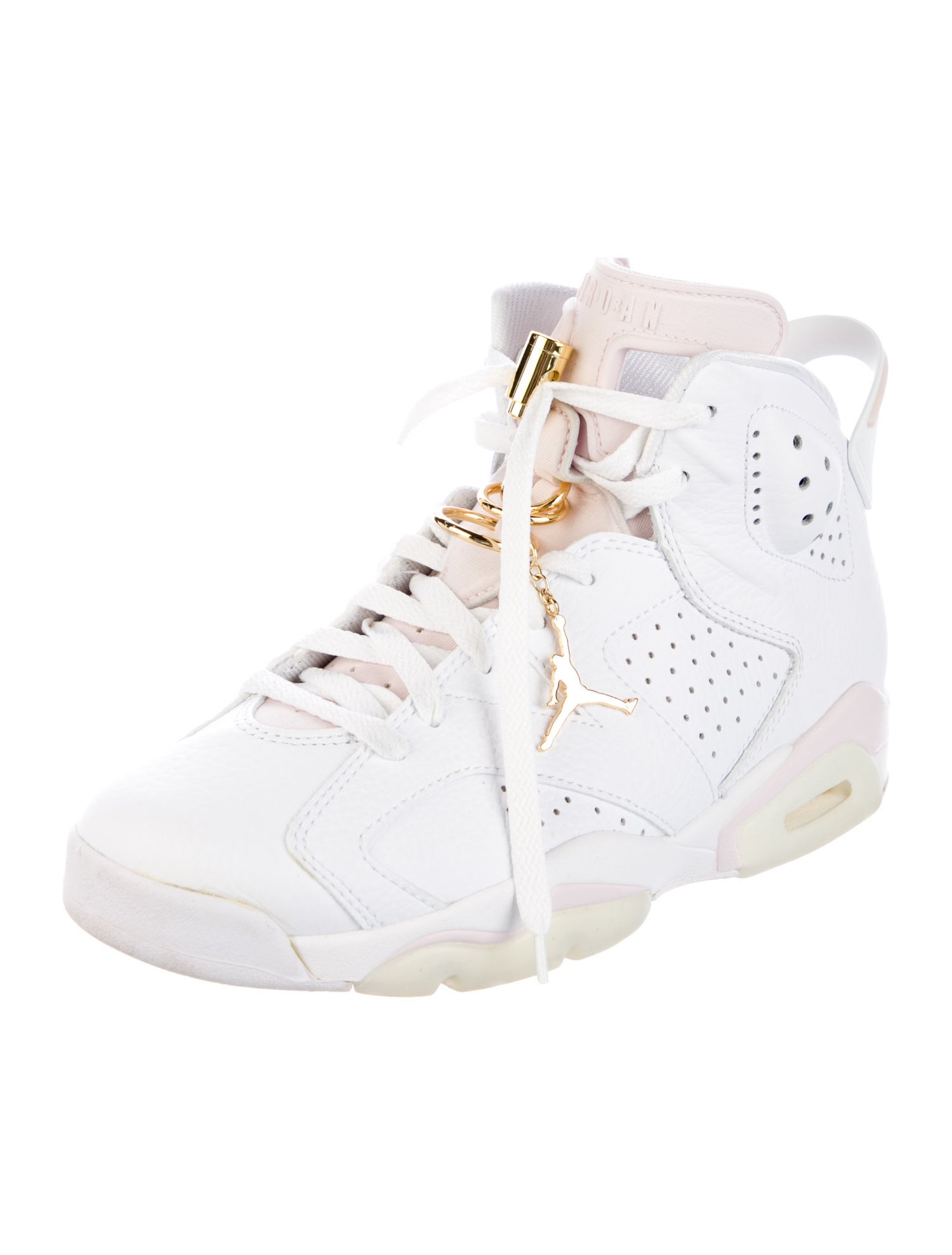 Jordan Leather Chain-Link Accents Wedge Sneakers