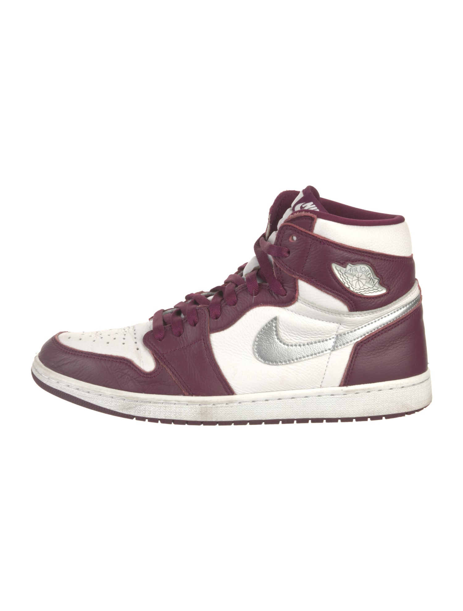 Jordan Leather Colorblock Pattern Sneakers