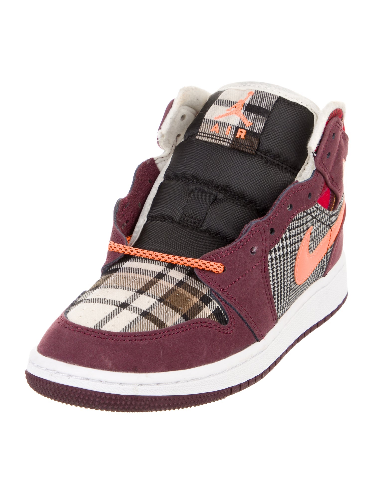 Jordan Boys' 1 Mid SE GS 'Plaid'