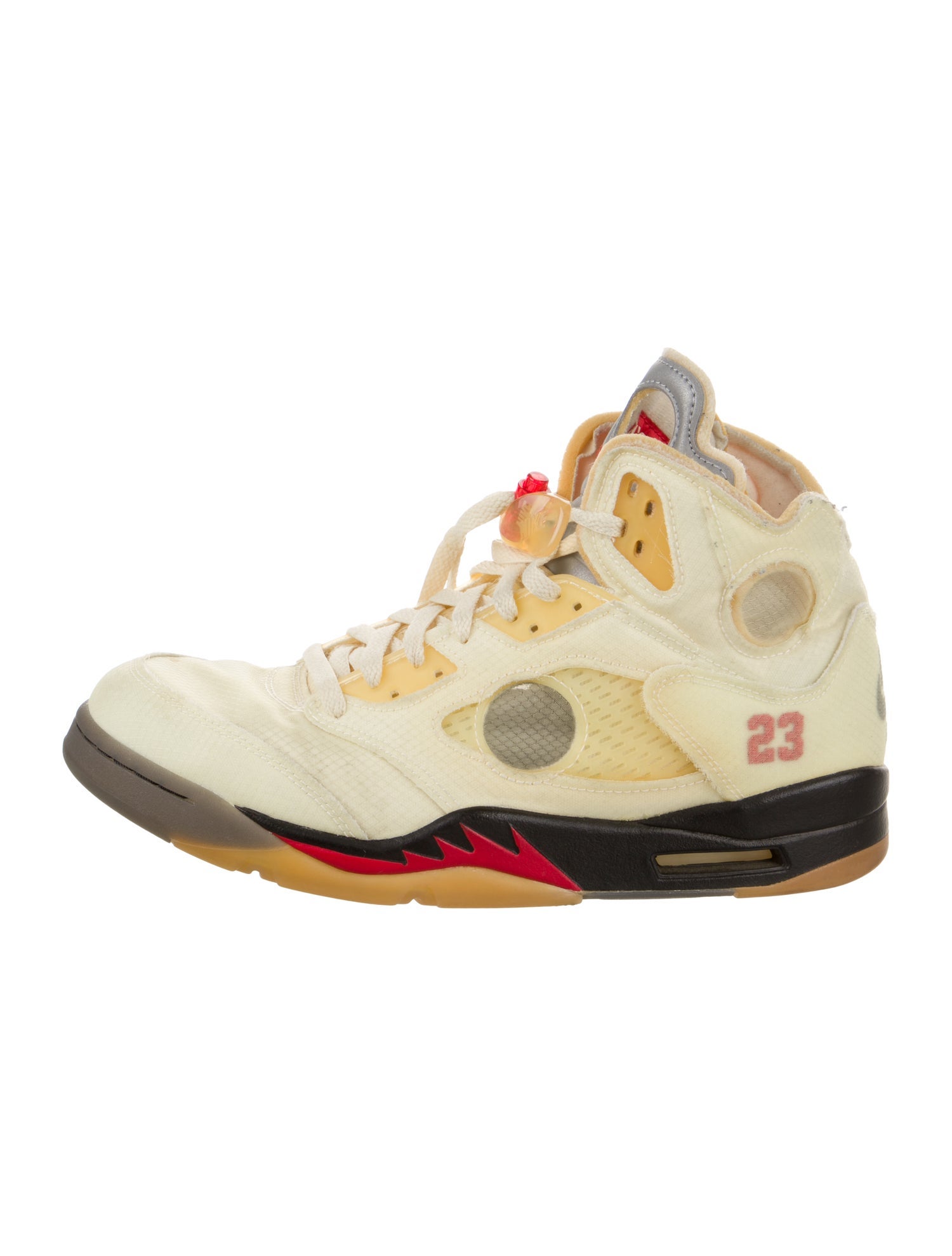 Off-White x Jordan 5 Retro 'Sail' Sneakers