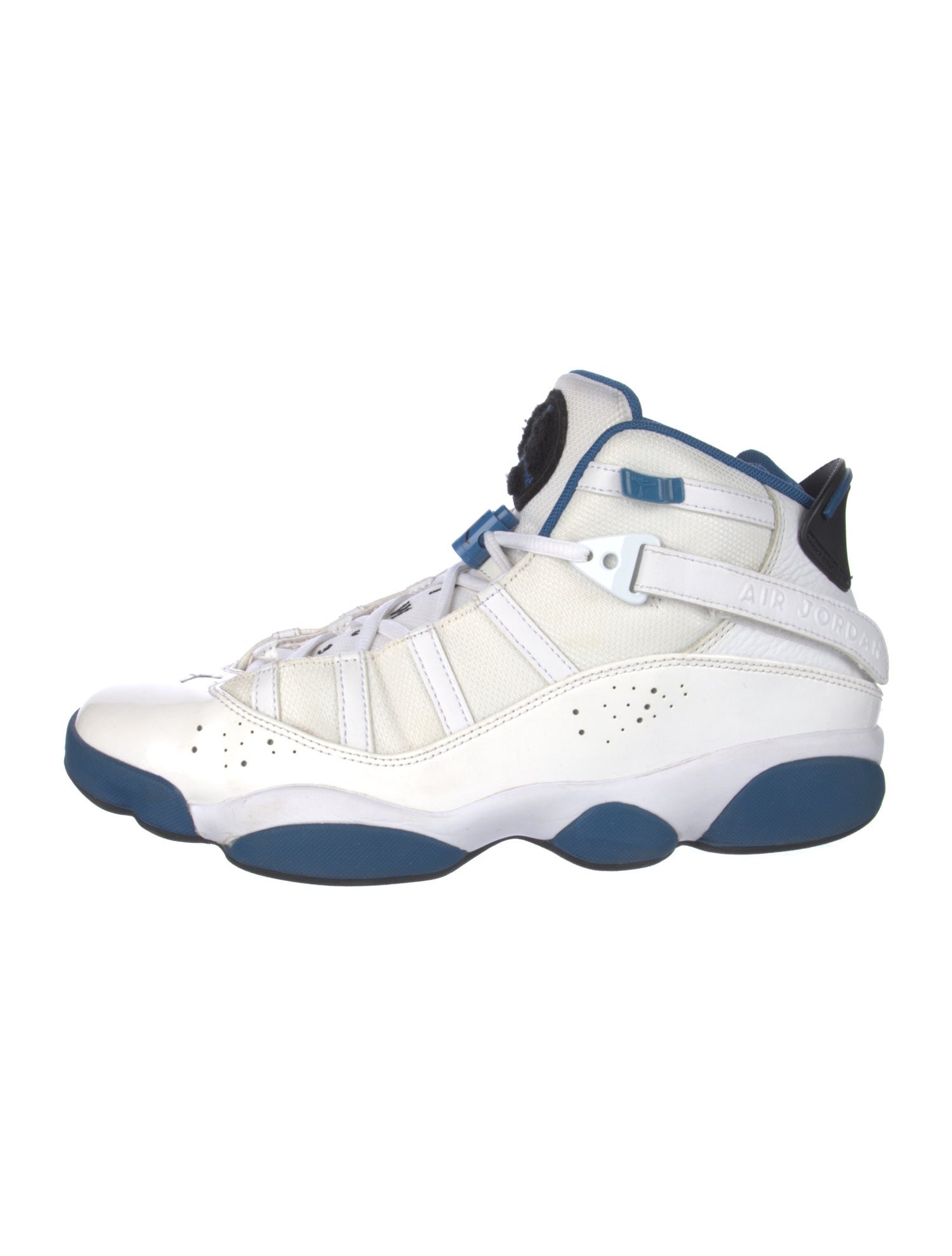 Jordan Leather Embroidered Accent Sneakers