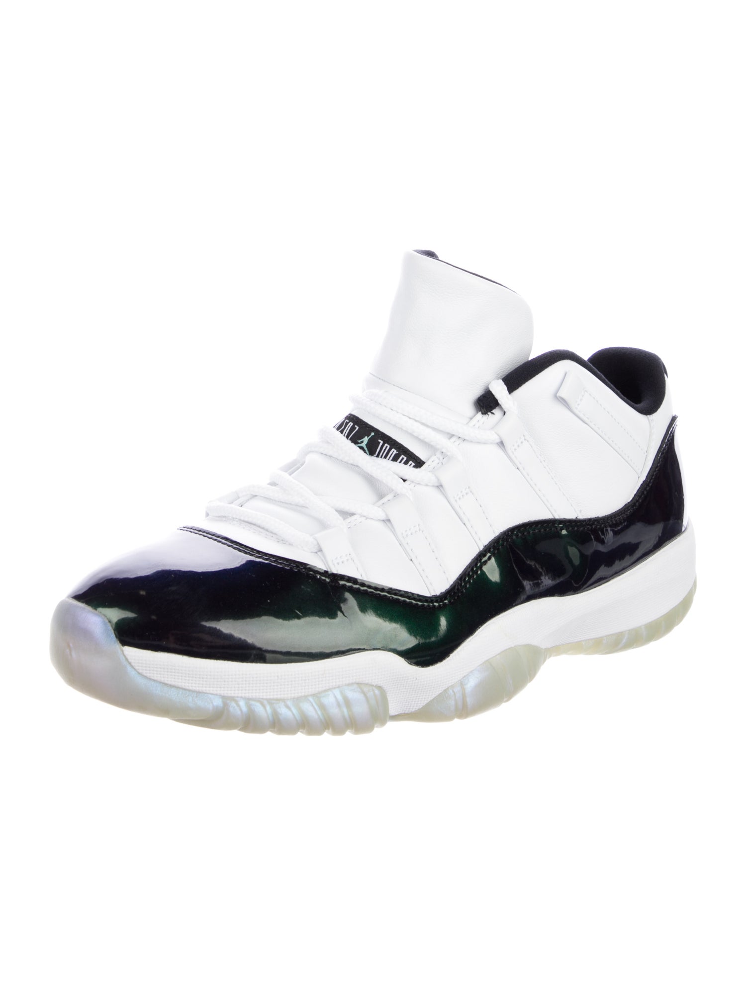 Jordan Patent Leather Colorblock Pattern Sneakers