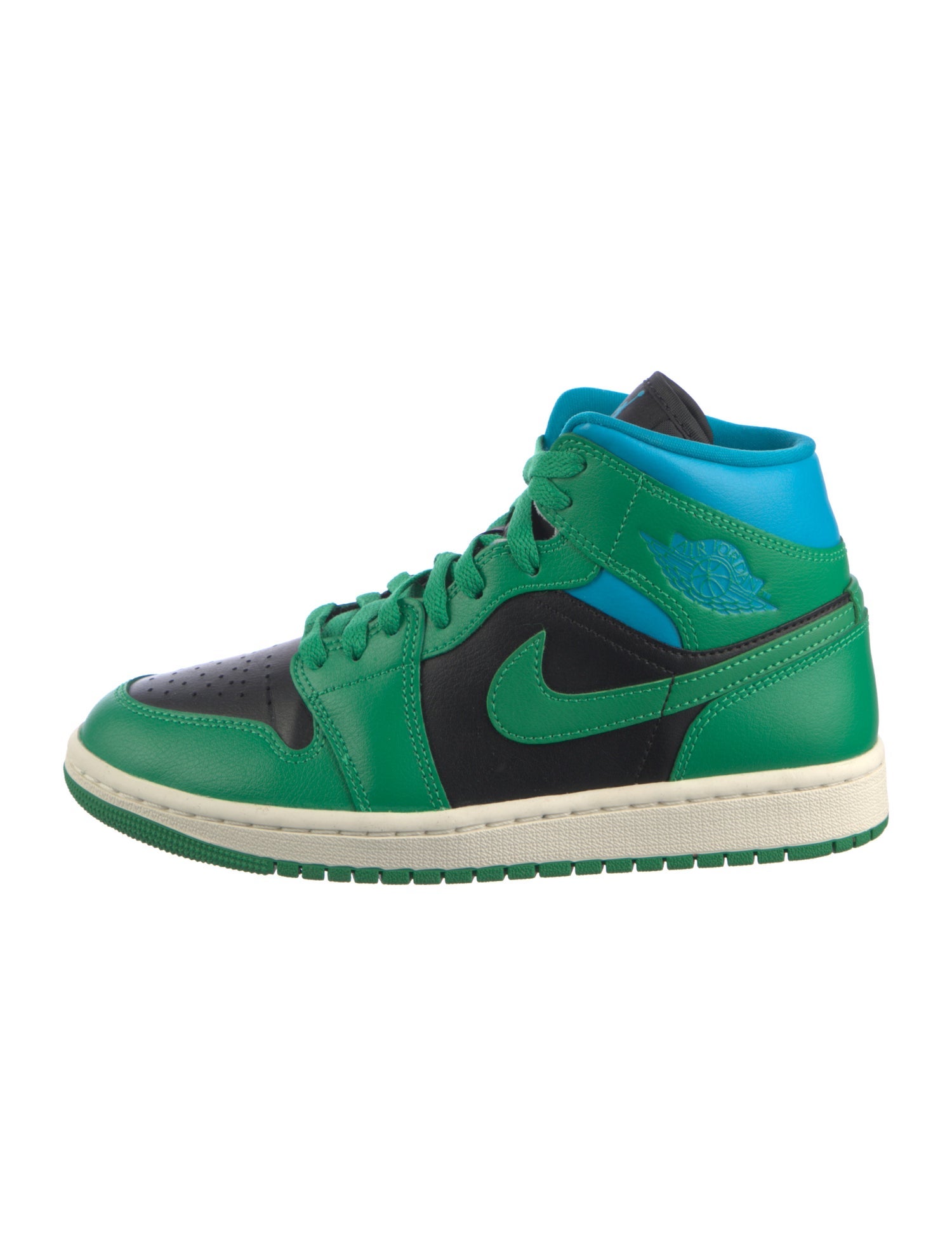 Jordan Jordan 1 Mid 'Lucky Green Aquatone' Athletic Sneakers