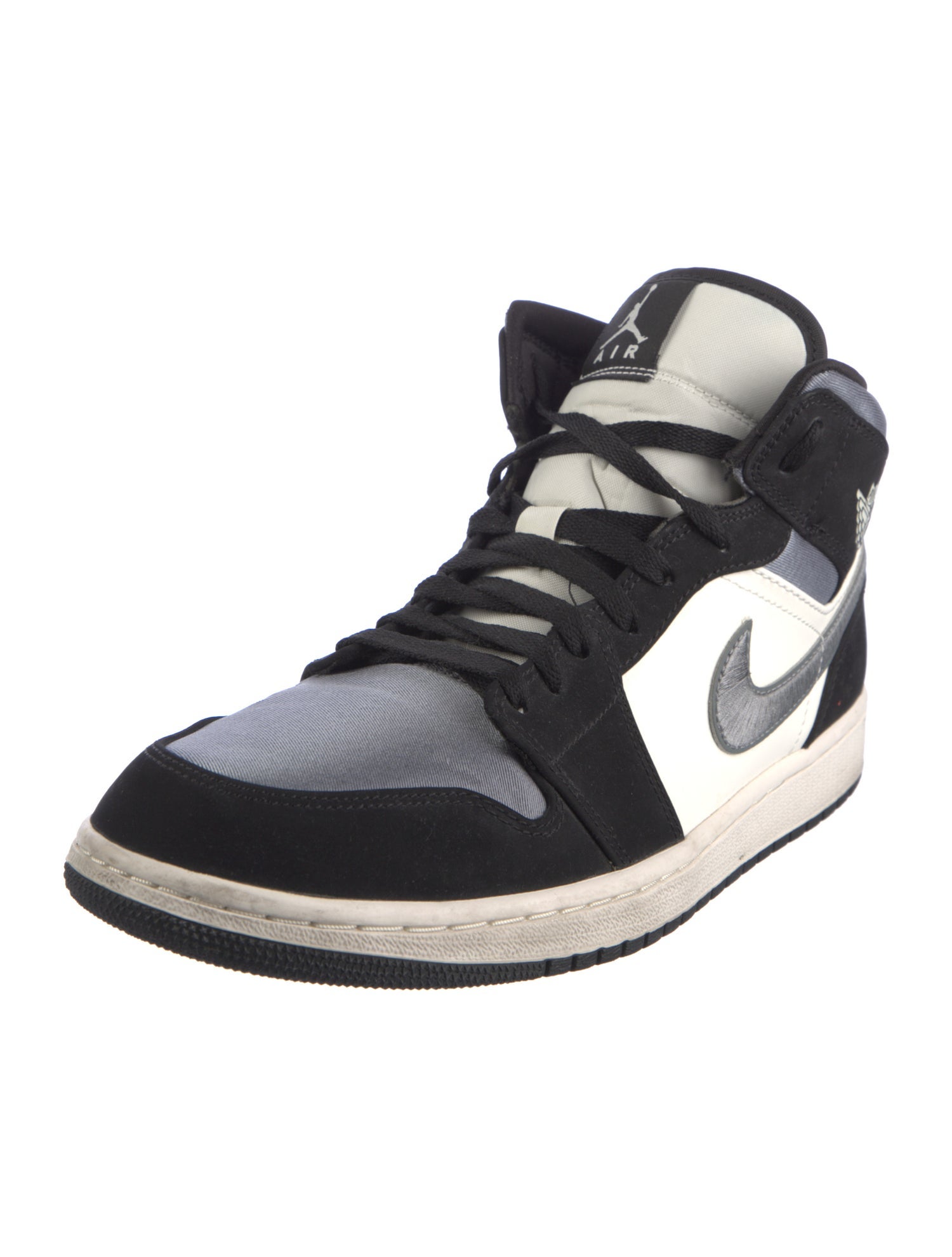 Jordan Leather Colorblock Pattern Sneakers