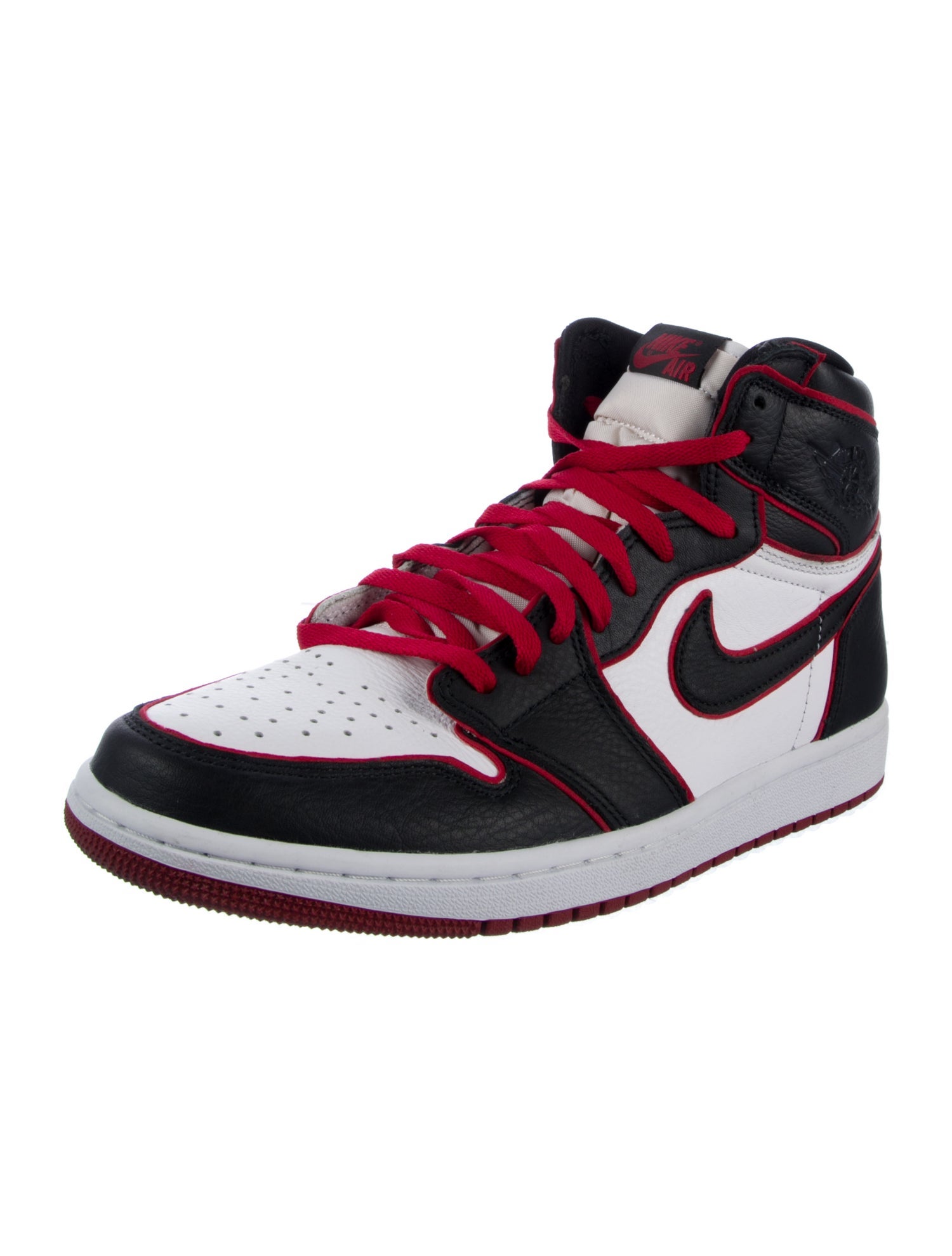 Jordan Leather Colorblock Pattern Sneakers