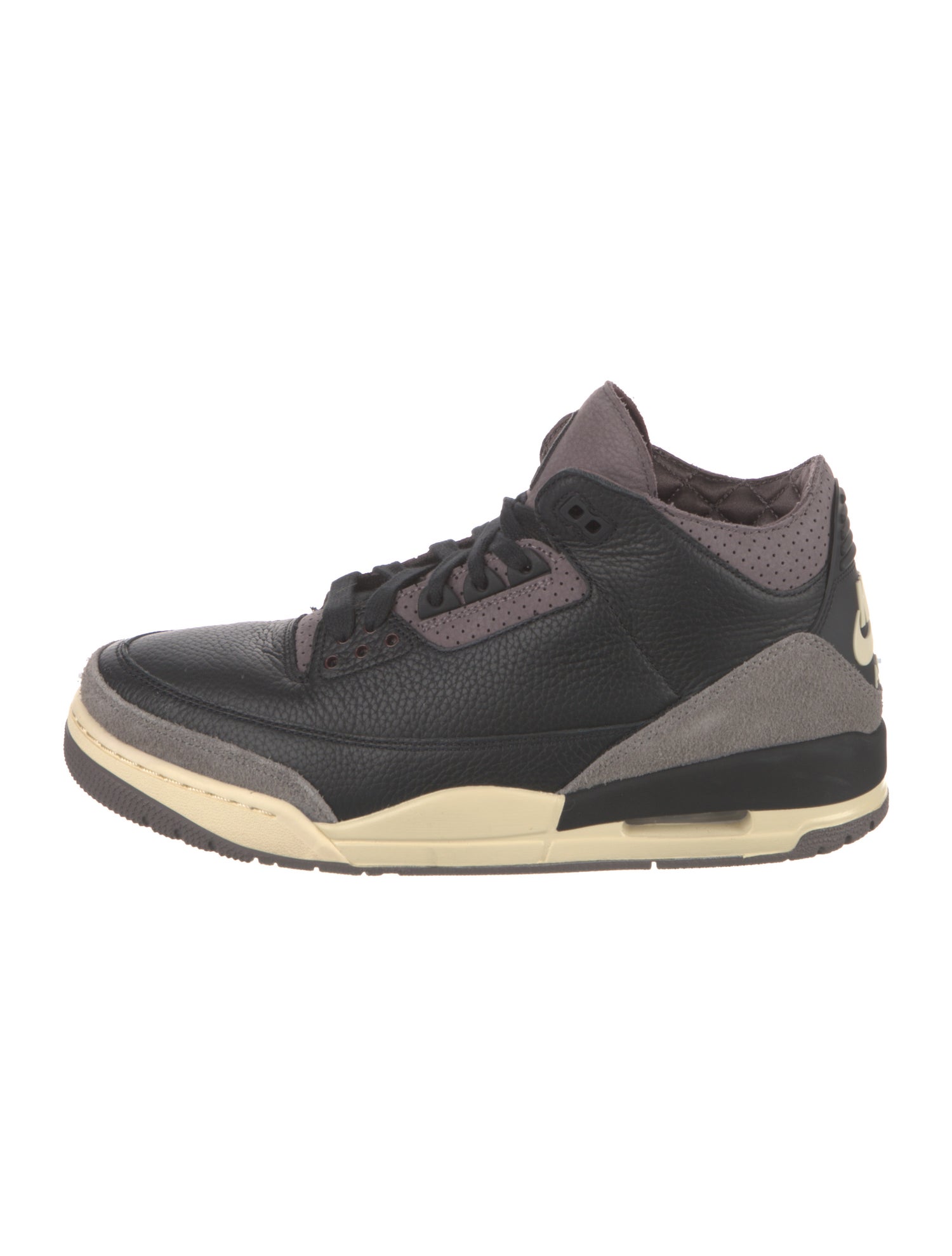 Jordan Leather Colorblock Pattern Sneakers