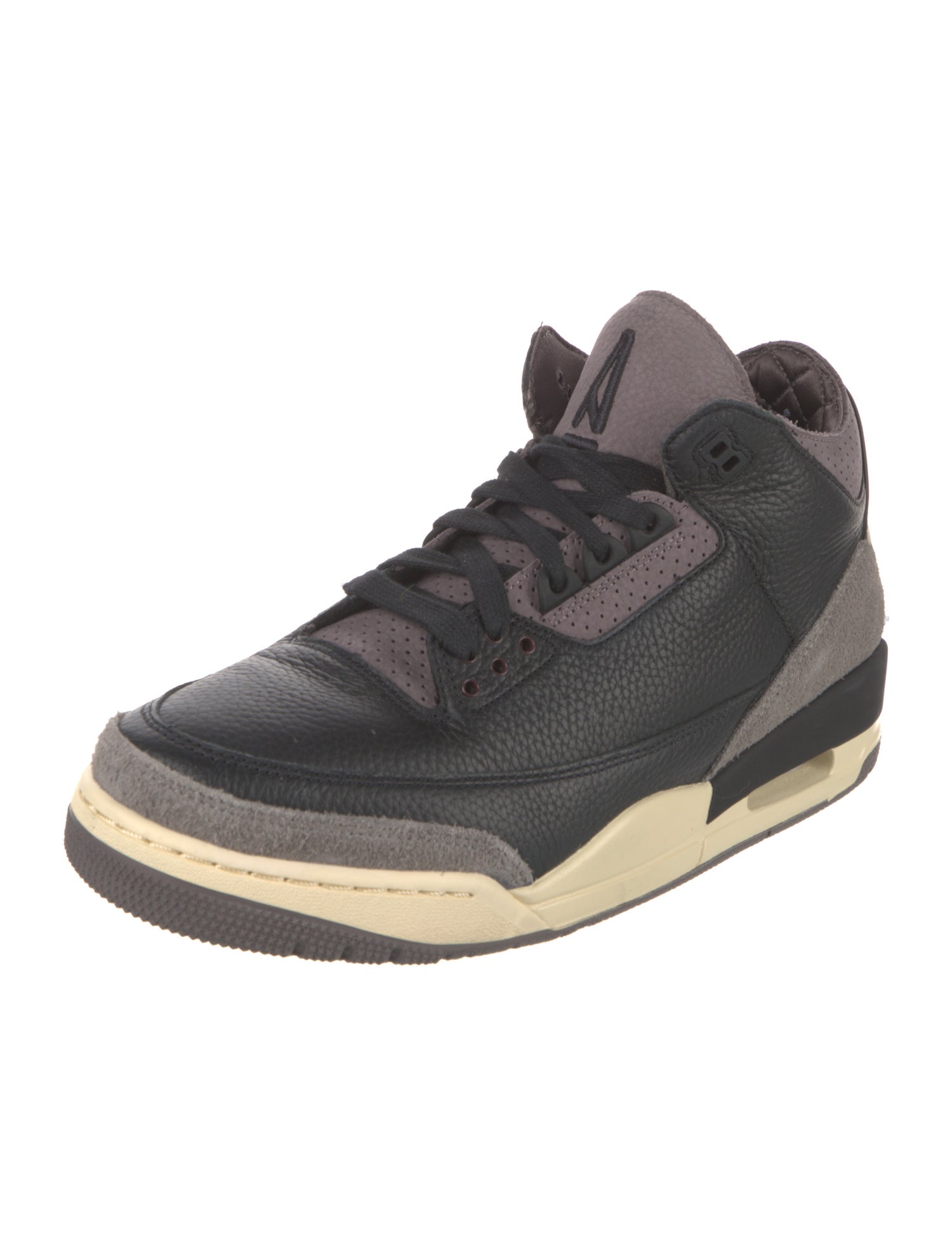 Jordan Leather Colorblock Pattern Sneakers