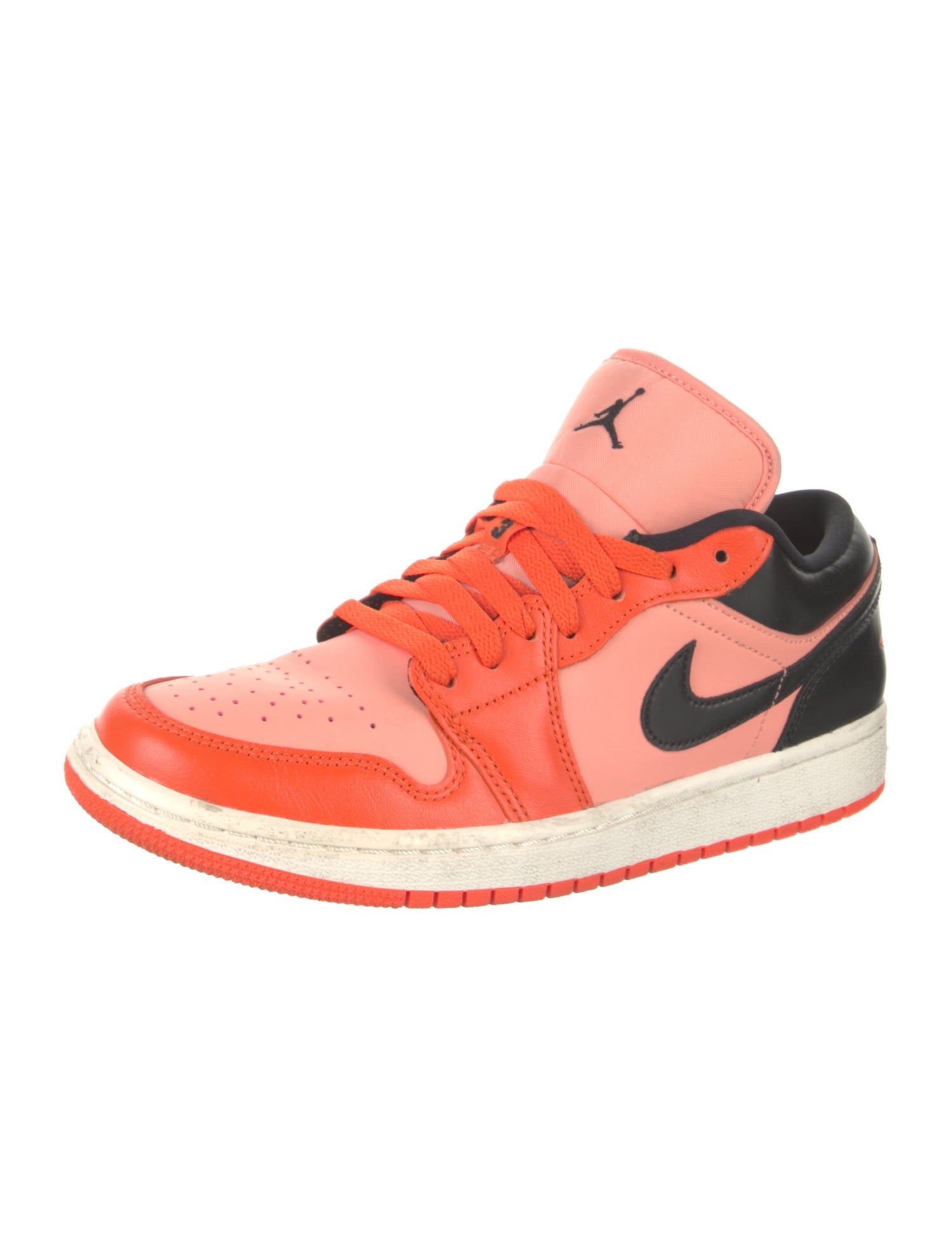 Jordan Leather Colorblock Pattern Sneakers