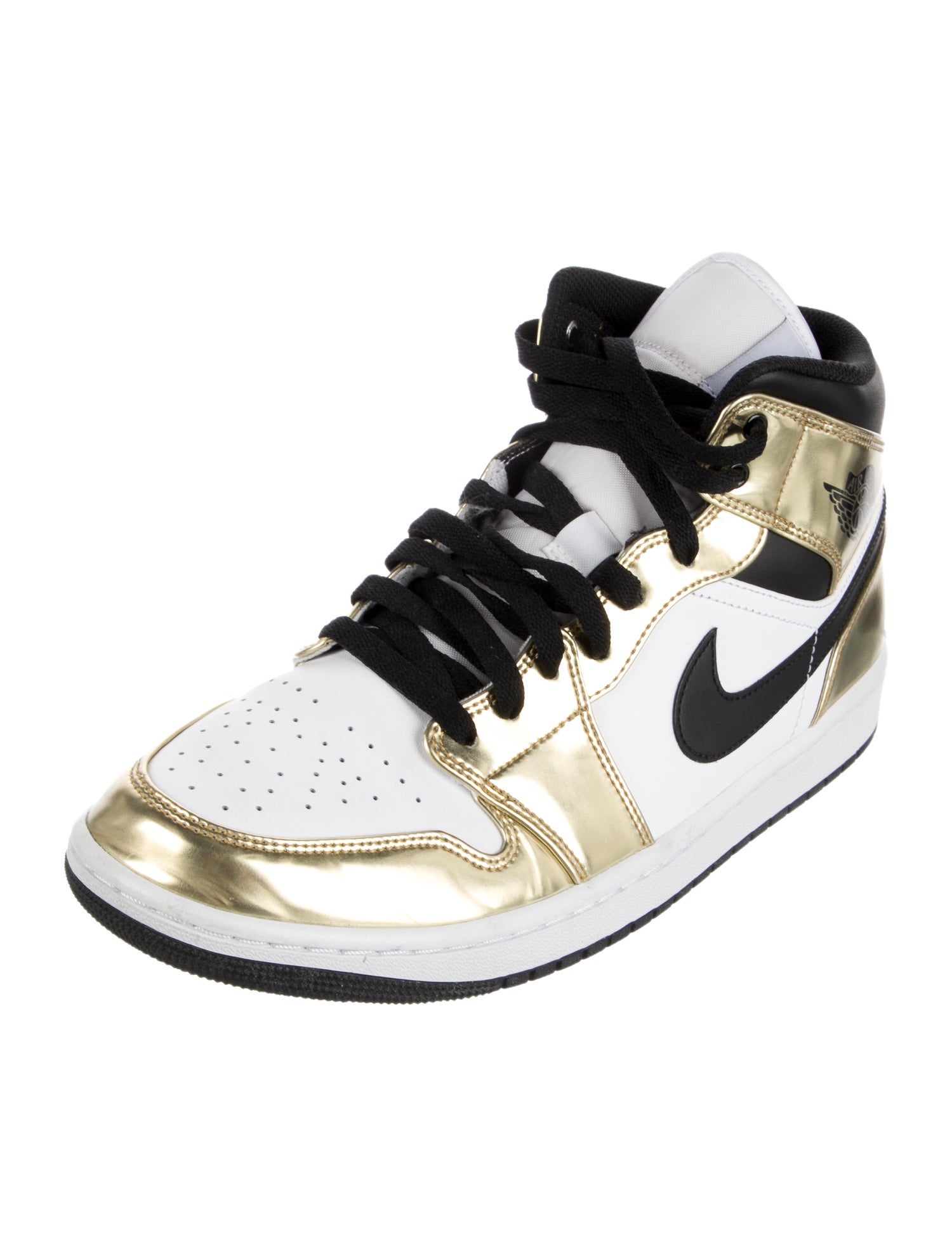 Jordan Leather Colorblock Pattern Sneakers