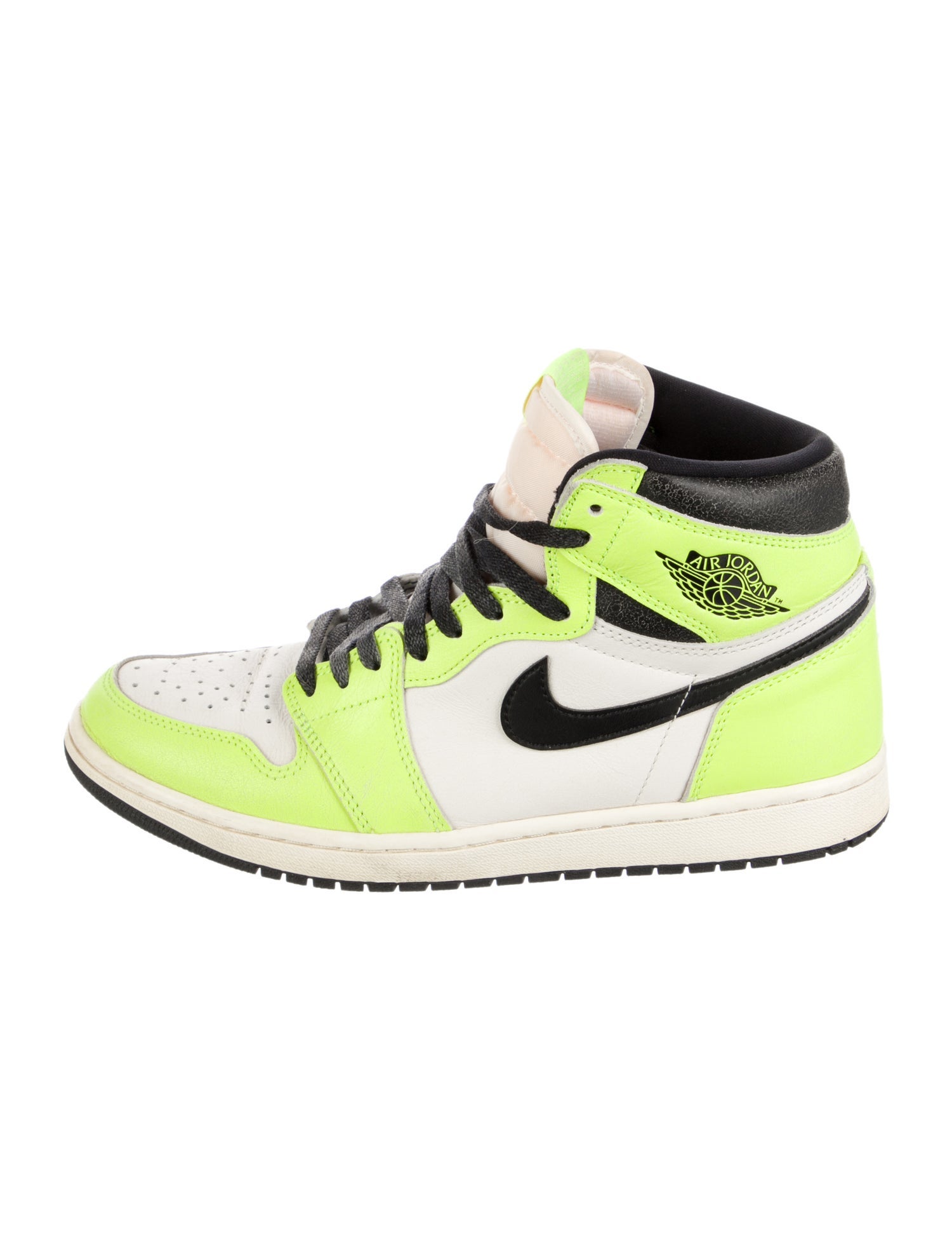 Jordan Leather Colorblock Pattern Sneakers