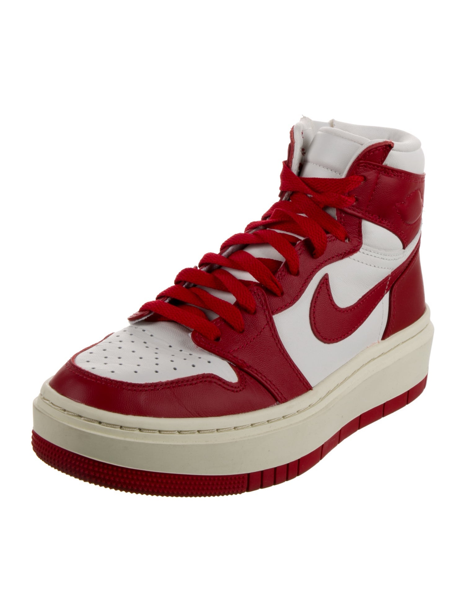 Jordan Leather Colorblock Pattern Sneakers