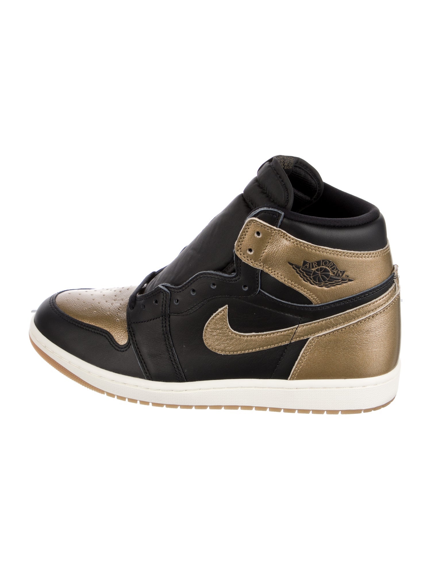 Jordan Leather Colorblock Pattern Sneakers