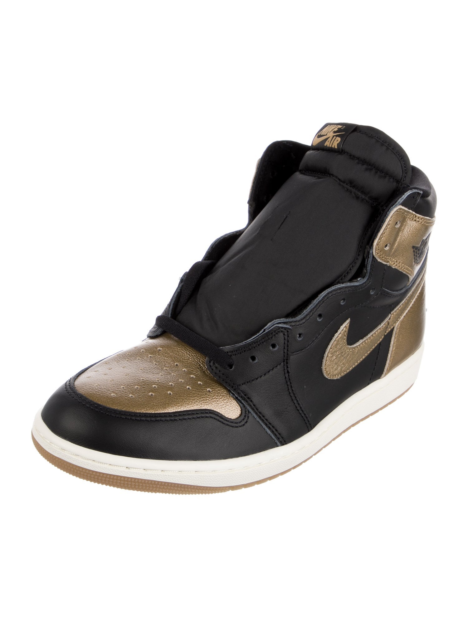 Jordan Leather Colorblock Pattern Sneakers