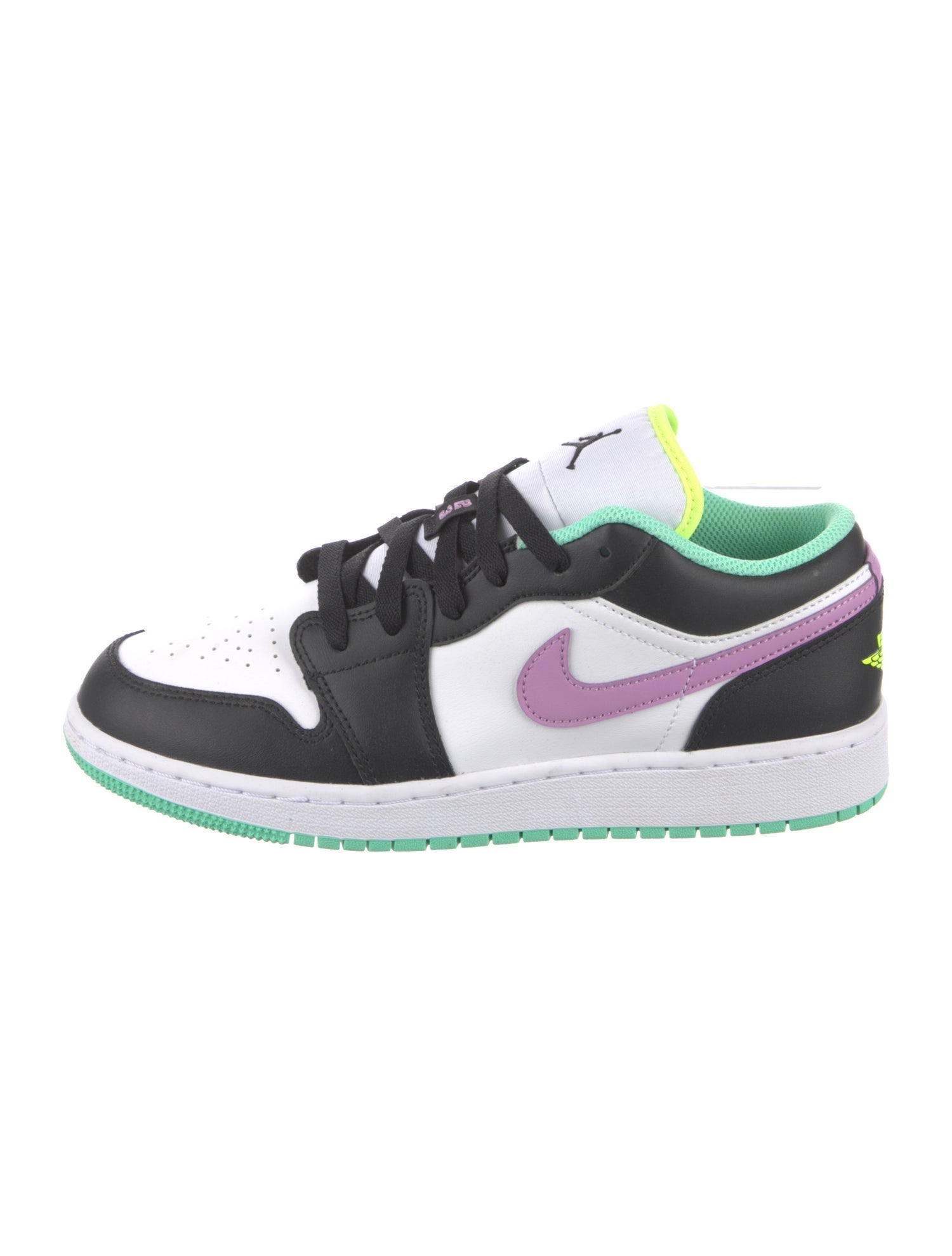 Jordan Kids' Girls' 1 Low GS 'White Violet Shock' Sneakers