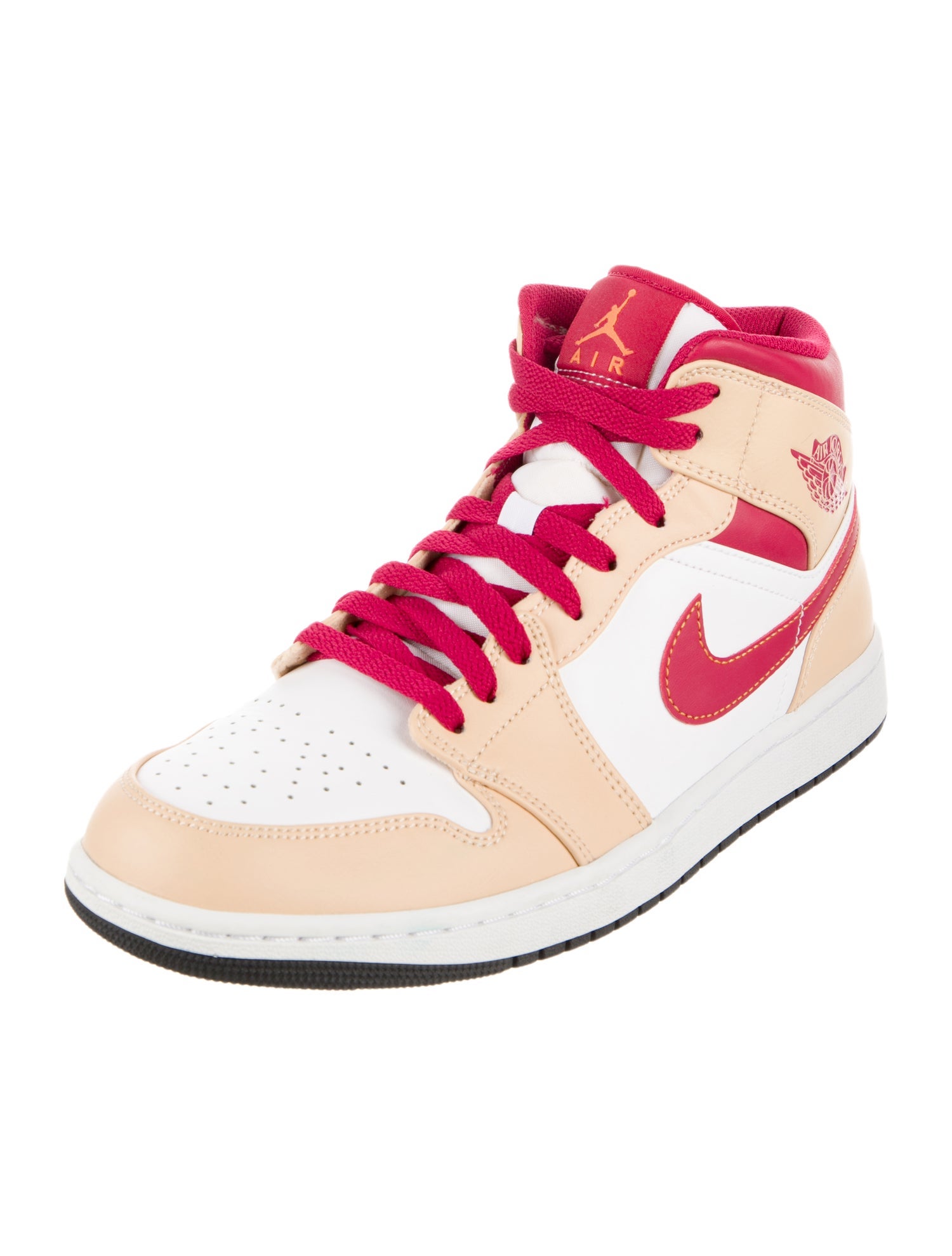 Jordan Leather Colorblock Pattern Sneakers