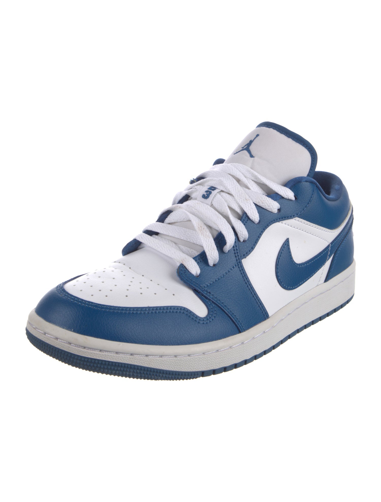 Jordan Leather Colorblock Pattern Athletic Sneakers