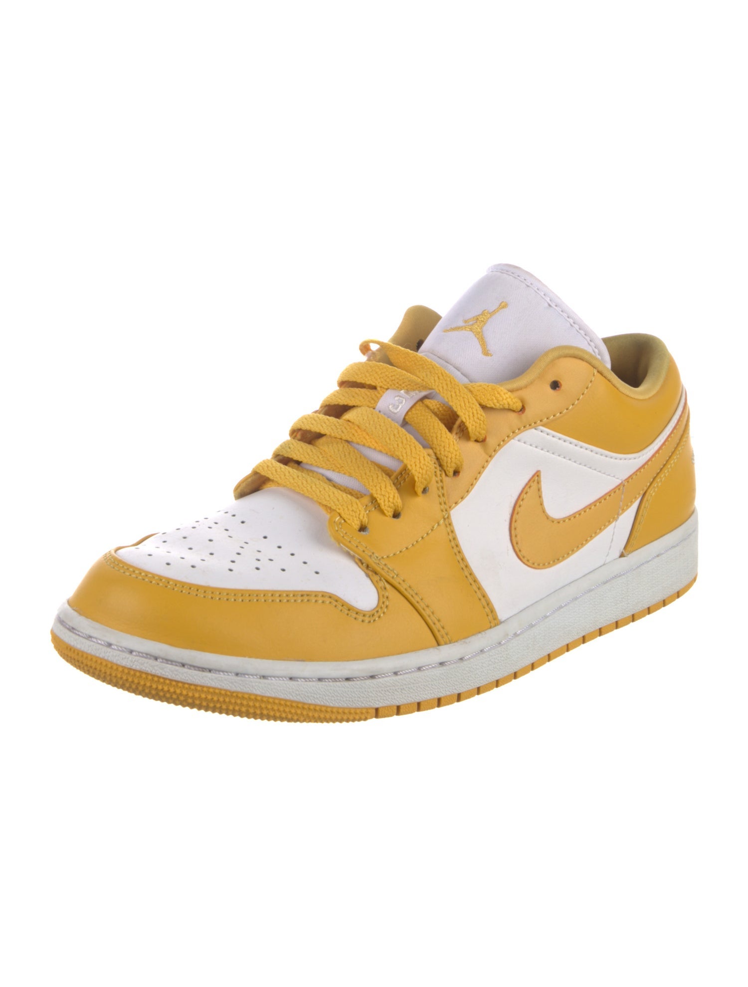 Jordan Leather Colorblock Pattern Sneakers