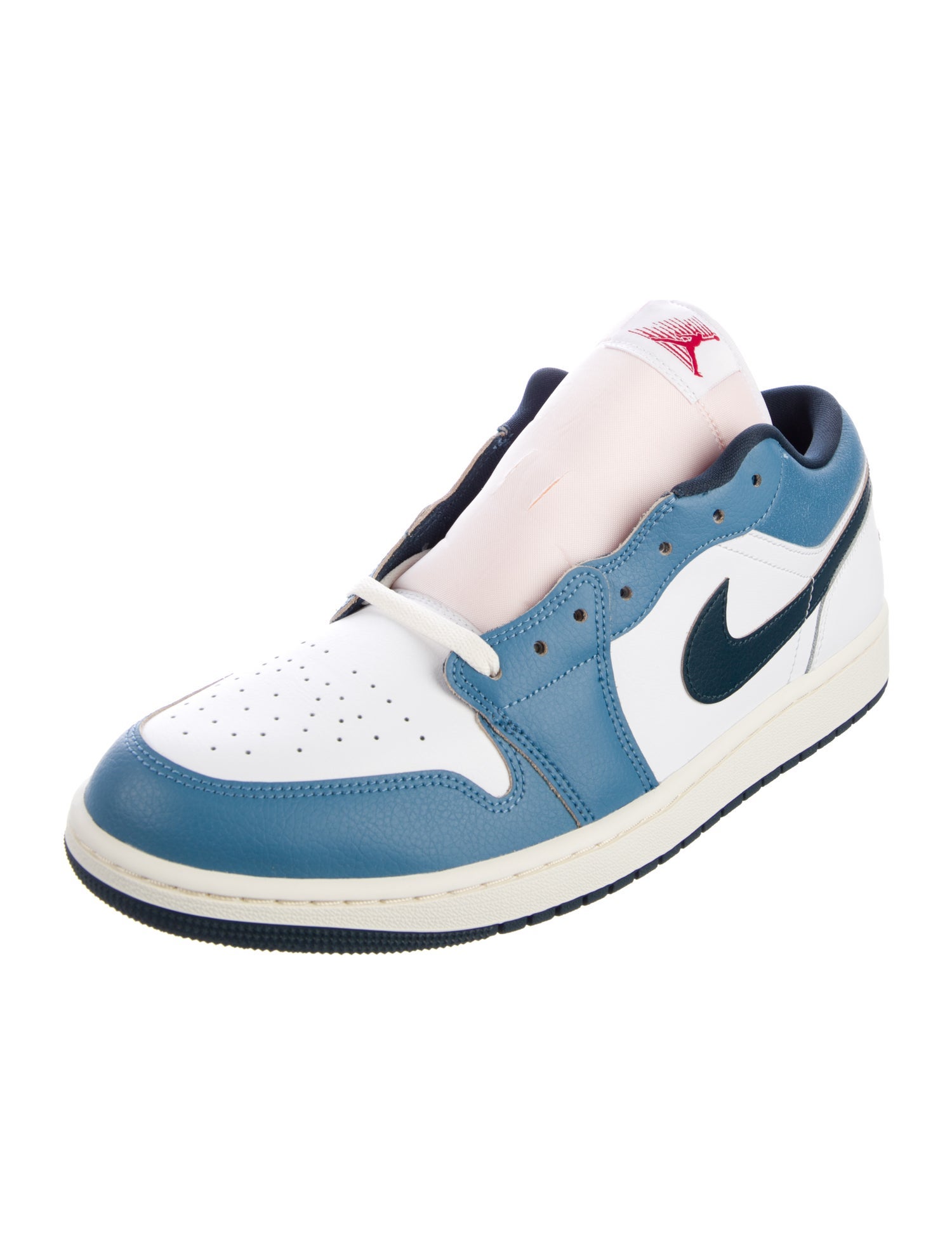 Jordan Leather Colorblock Pattern Sneakers