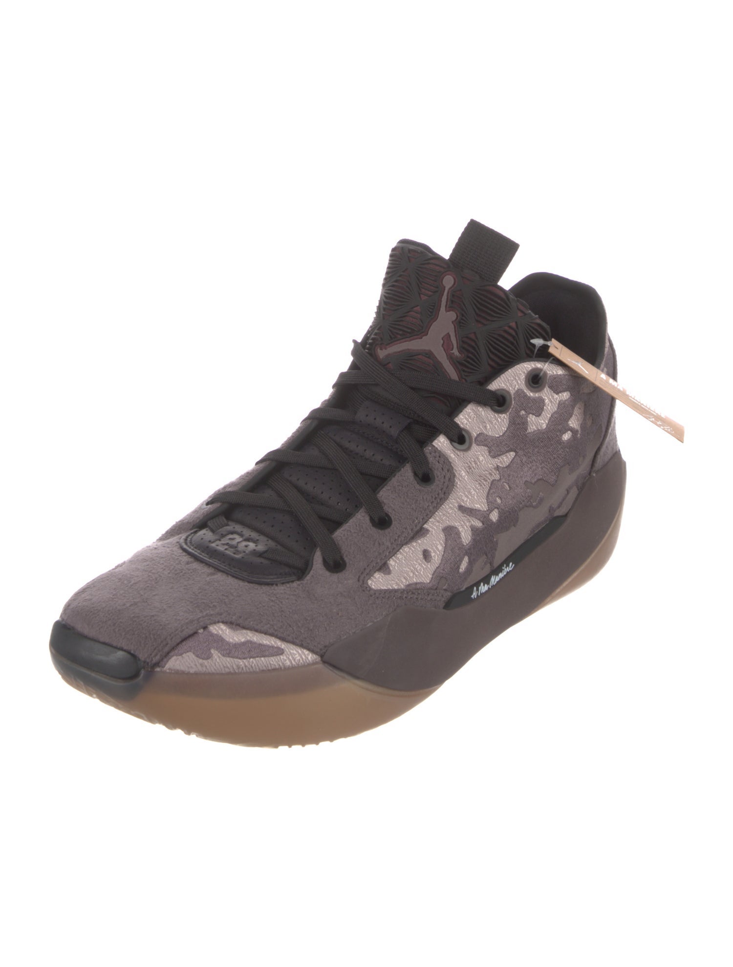 Jordan Suede Printed Athletic Sneakers
