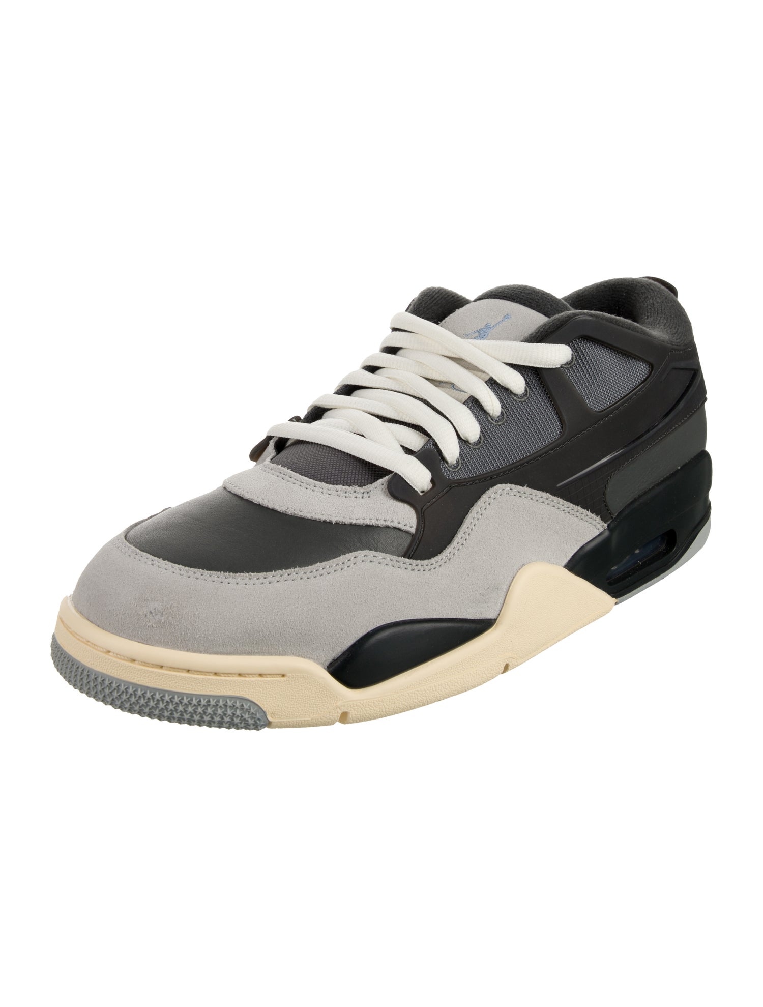 Jordan Leather Colorblock Pattern Sneakers