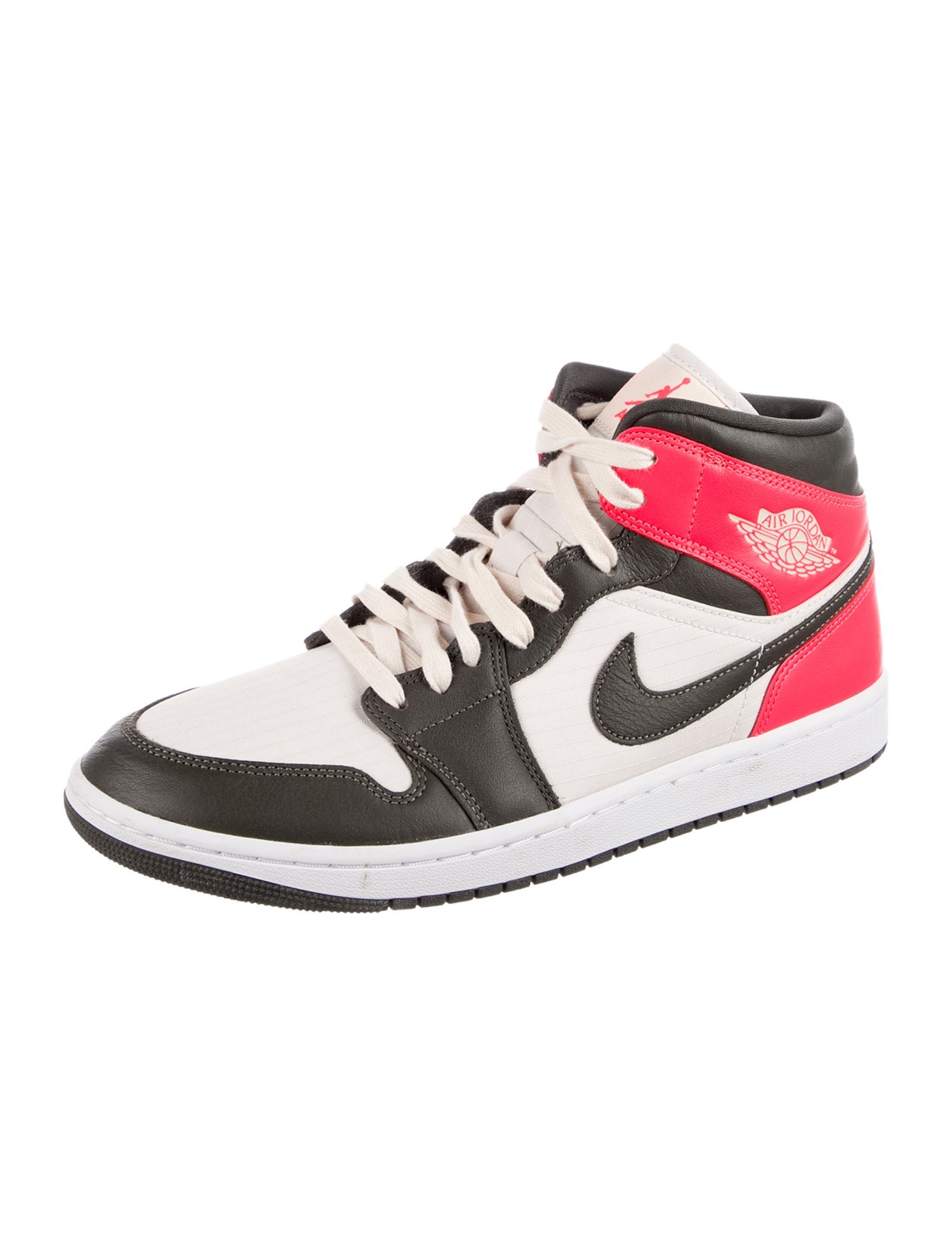 Jordan 1 Mid Newsprint Light Orewood Brown Sneakers