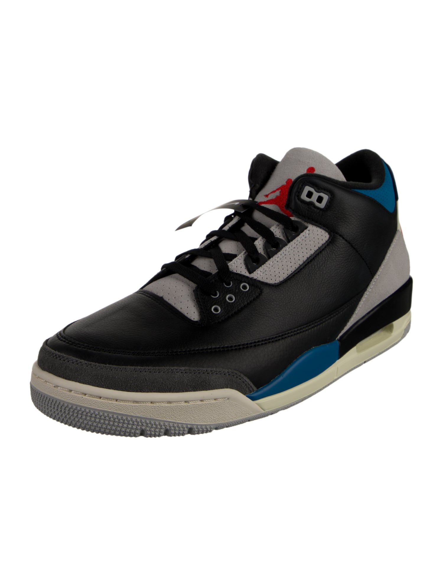 Jordan Leather Colorblock Pattern Sneakers