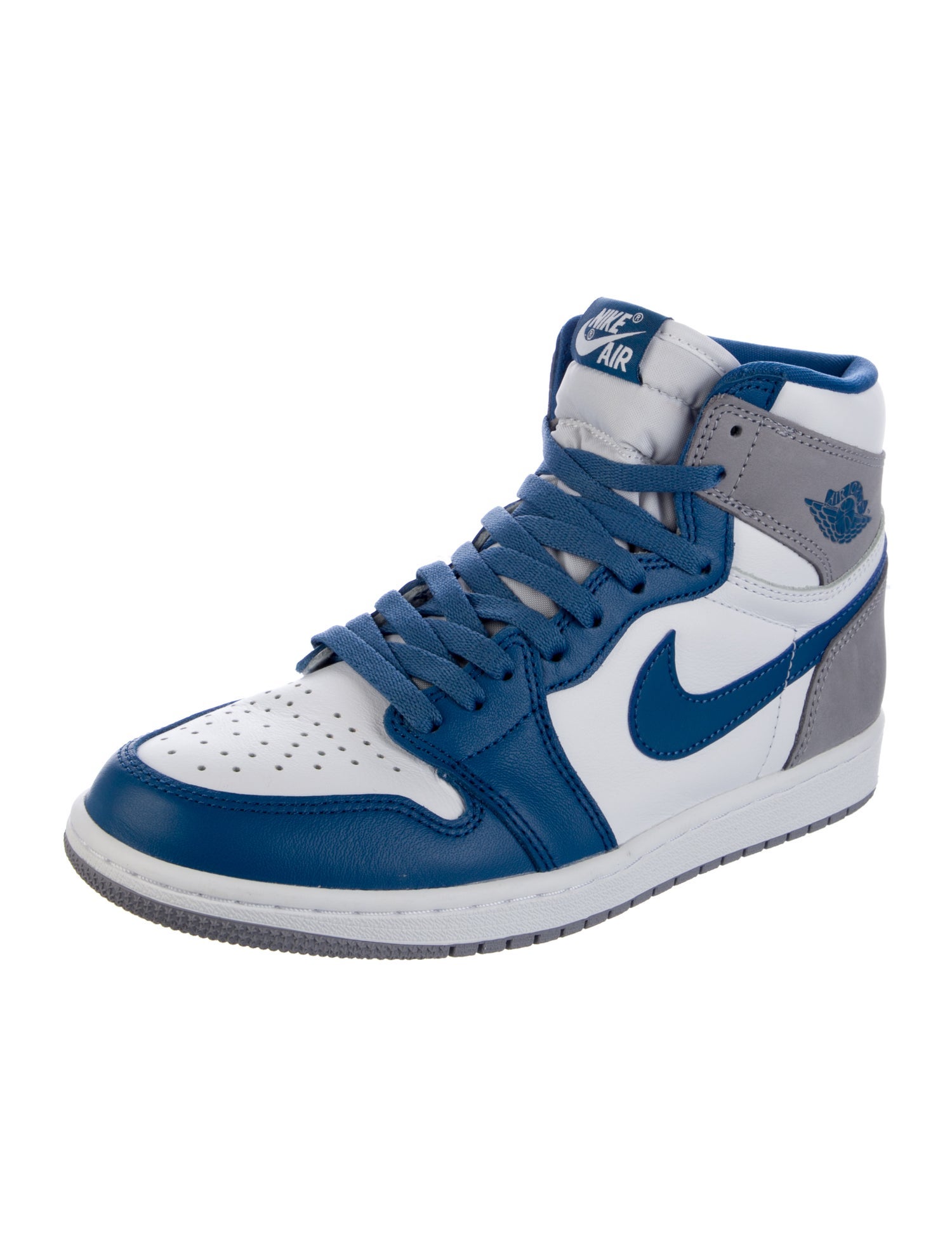 Jordan Leather Colorblock Pattern Sneakers