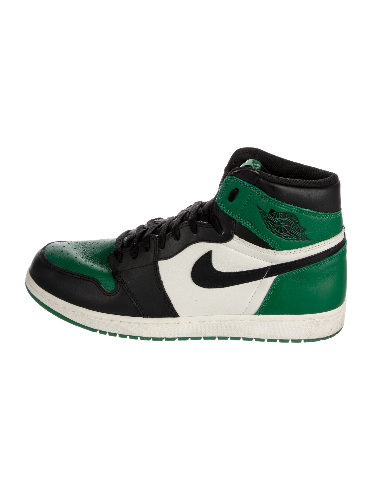 Jordan Leather Colorblock Pattern Sneakers