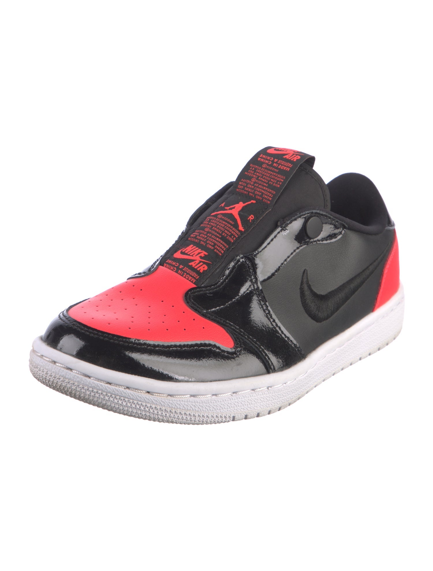 Jordan Leather Colorblock Pattern Athletic Sneakers