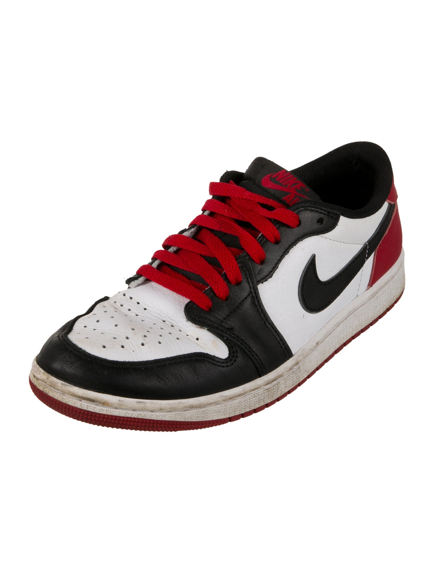 Jordan Leather Colorblock Pattern Sneakers