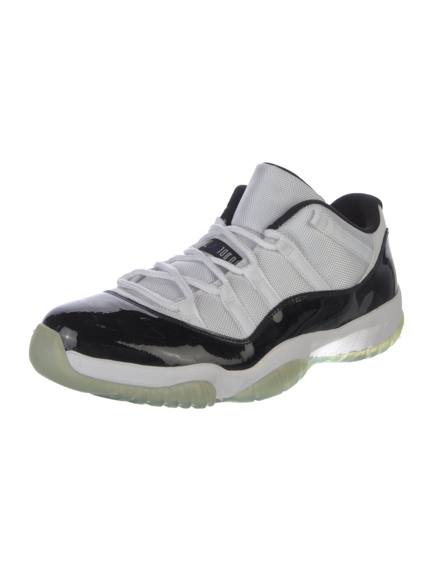 Jordan Patent Leather Colorblock Pattern Sneakers
