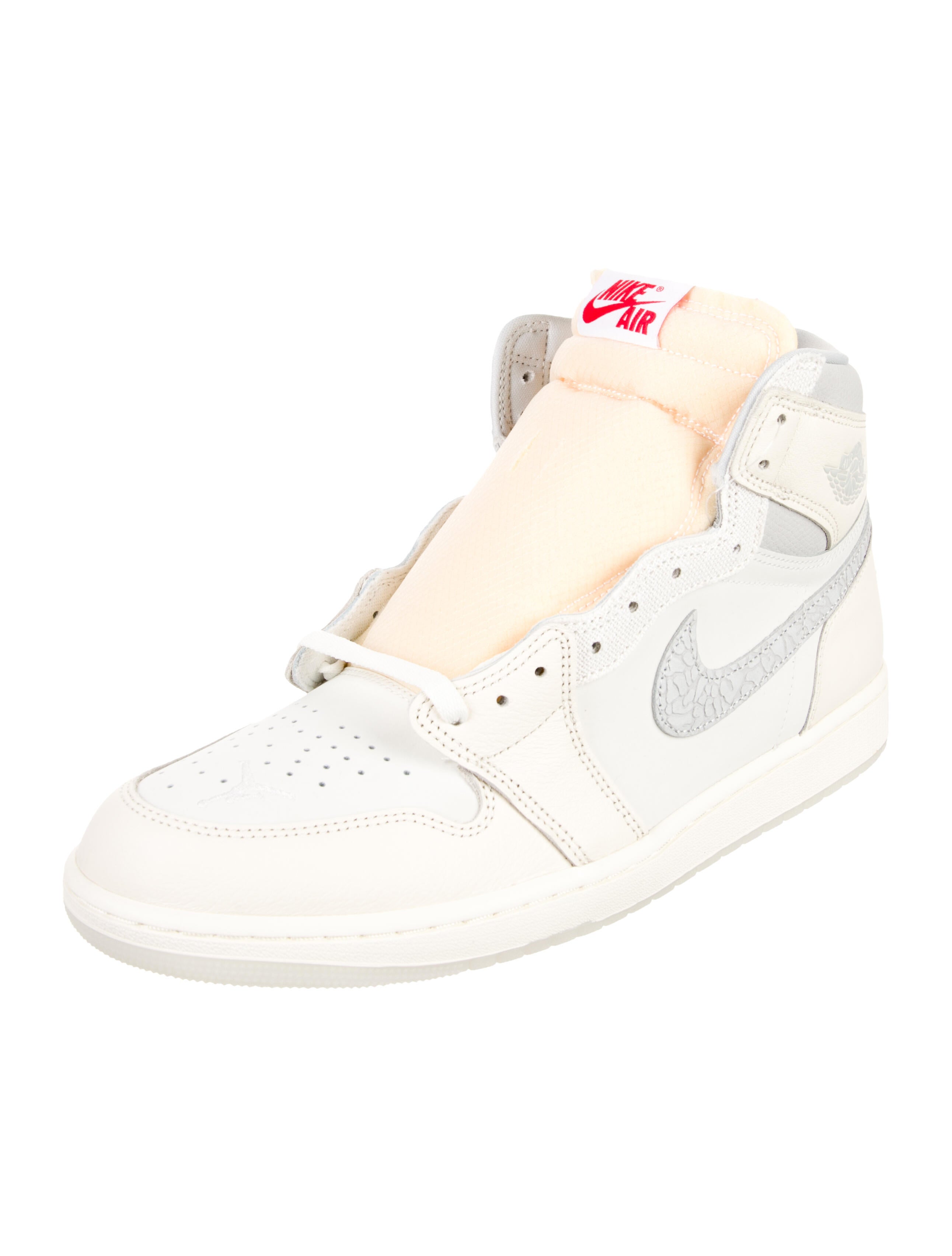 Jordan Leather Colorblock Pattern Sneakers