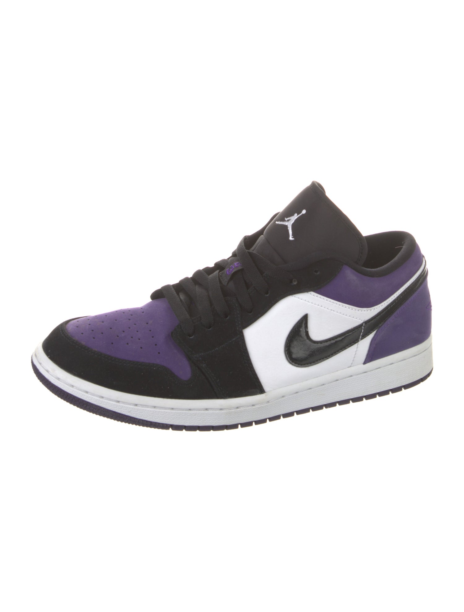 Jordan Suede Colorblock Pattern Athletic Sneakers