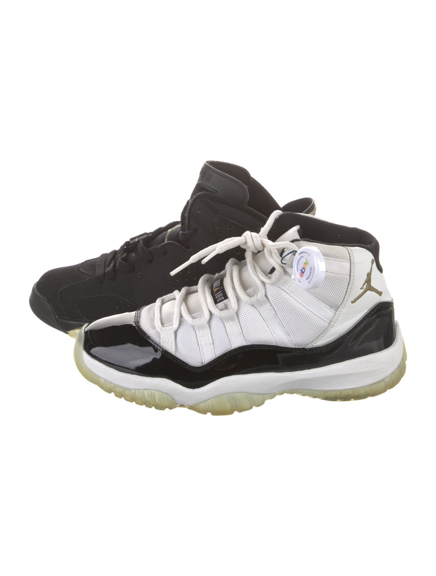 Jordan Patent Leather Colorblock Pattern Sneakers
