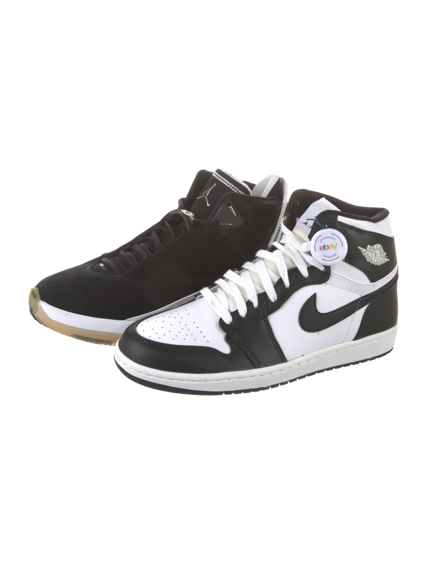 Jordan Leather Colorblock Pattern Sneakers