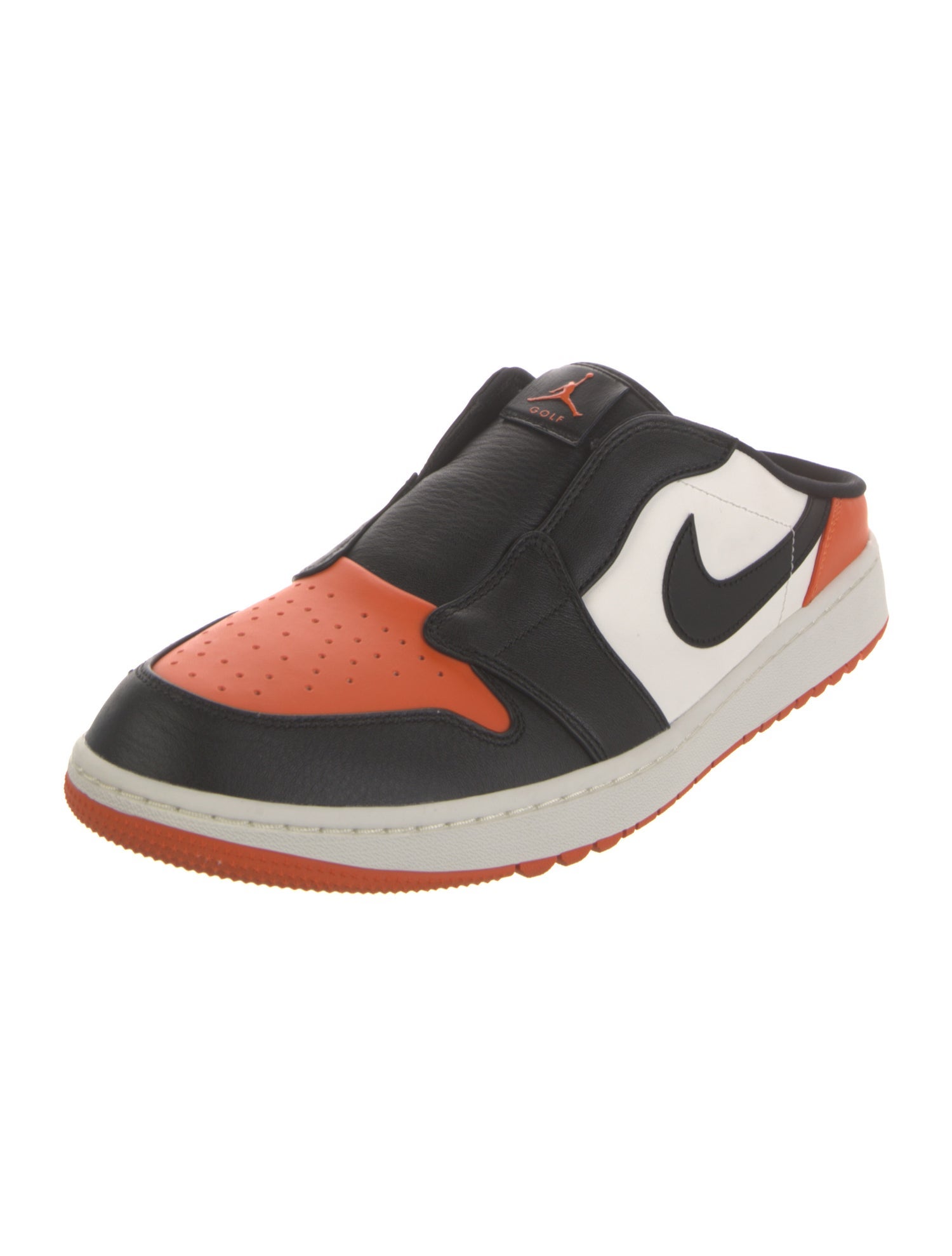 Jordan Leather Colorblock Pattern Sneakers
