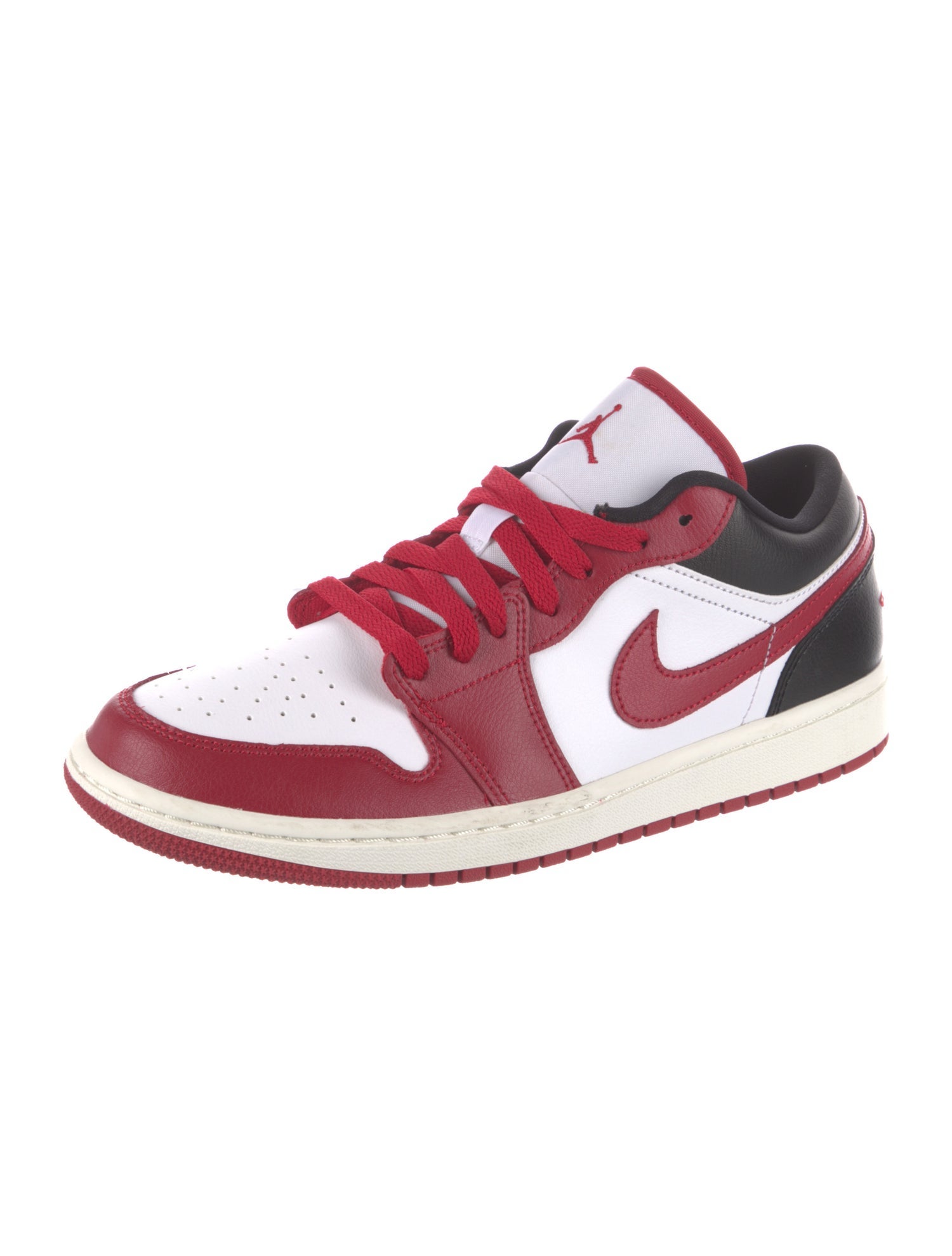 Jordan Leather Colorblock Pattern Sneakers