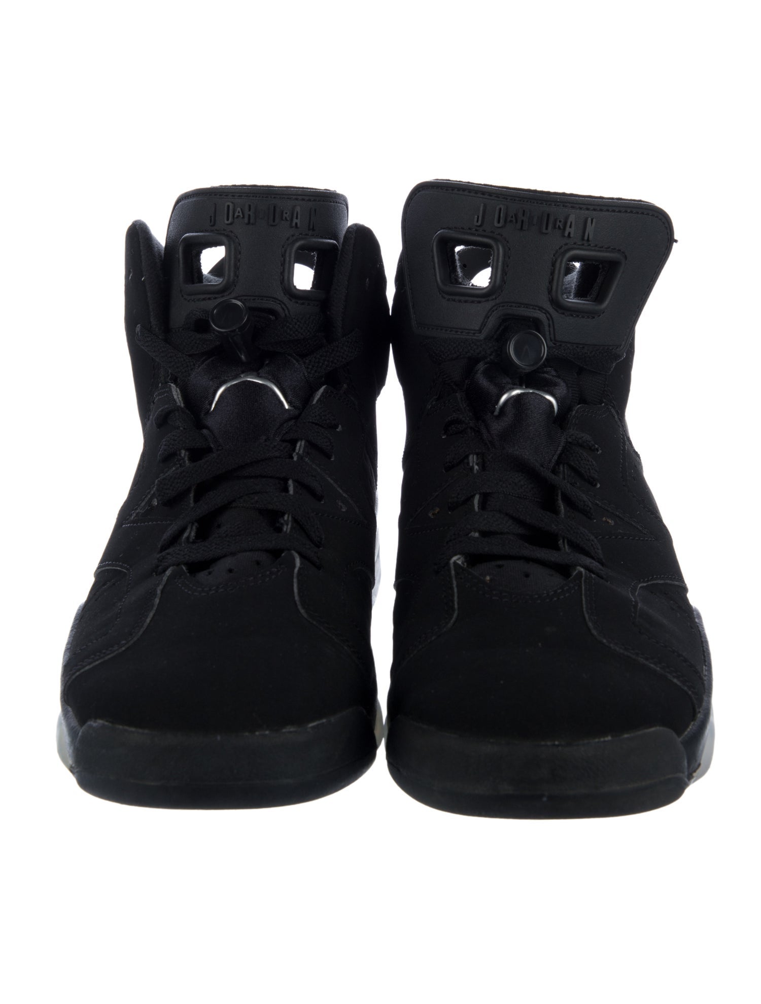 Jordan Black Suede Kids High Top Sneakers Size 6Y
