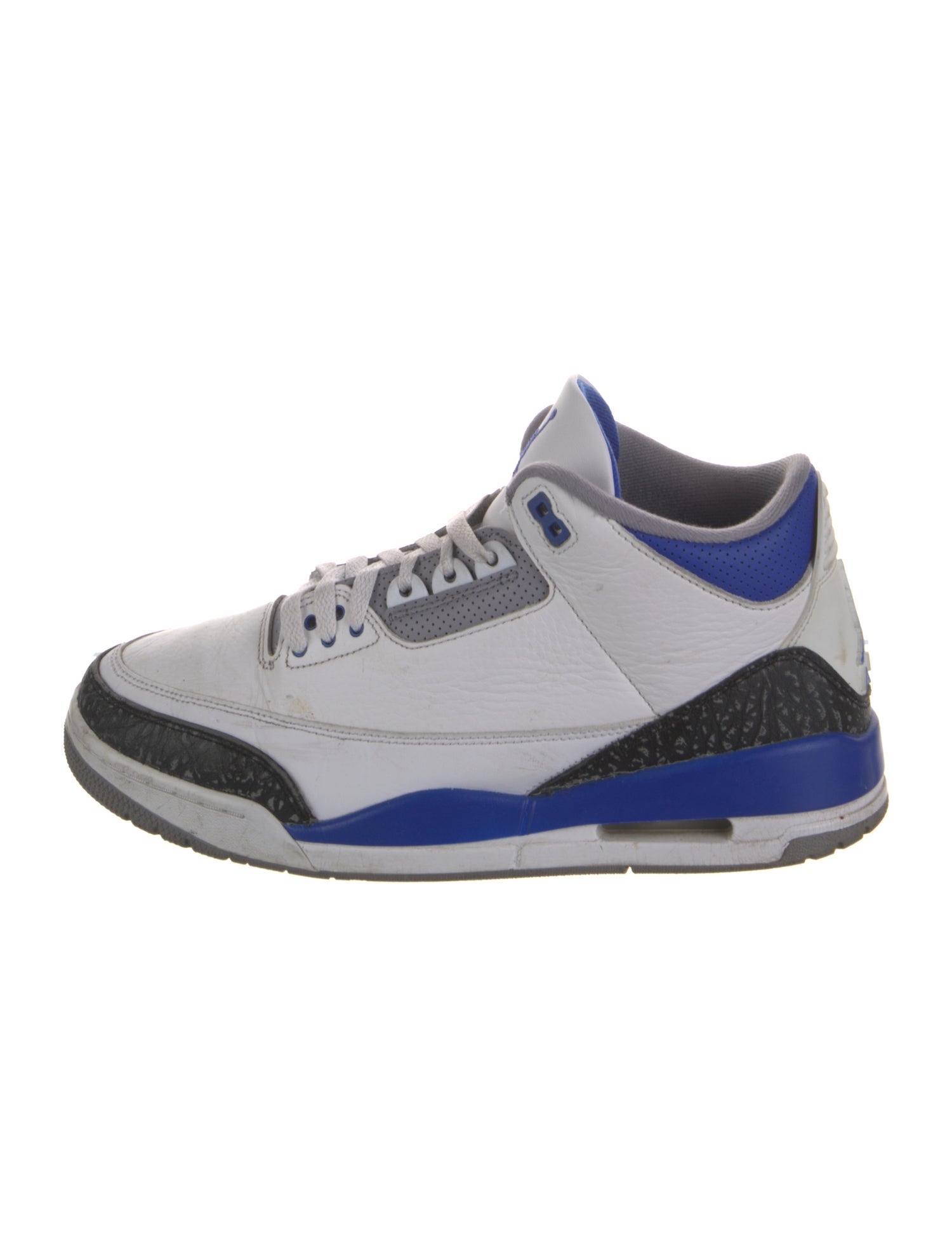 Jordan Leather Colorblock Pattern Sneakers