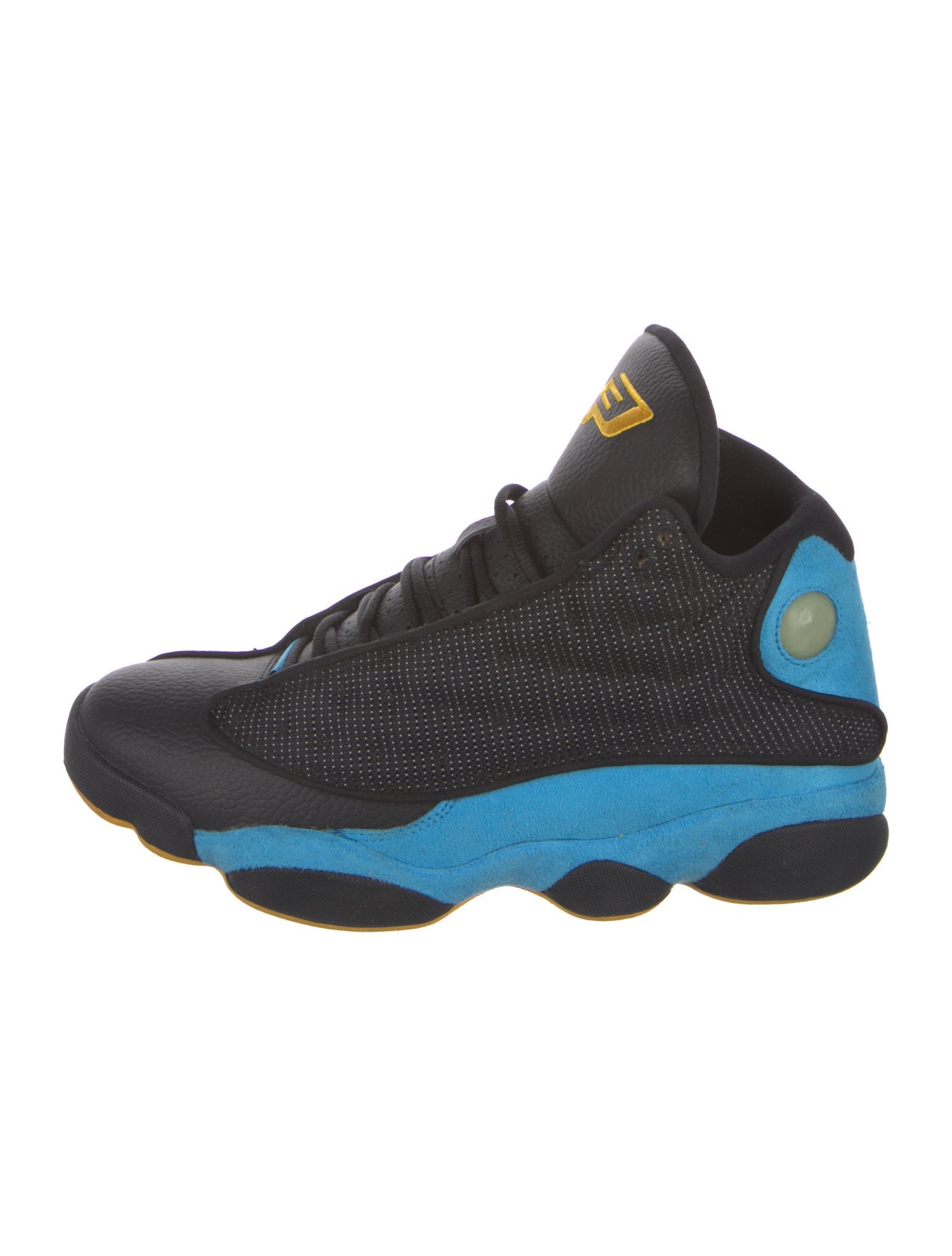 Jordan Leather Colorblock Pattern Sneakers