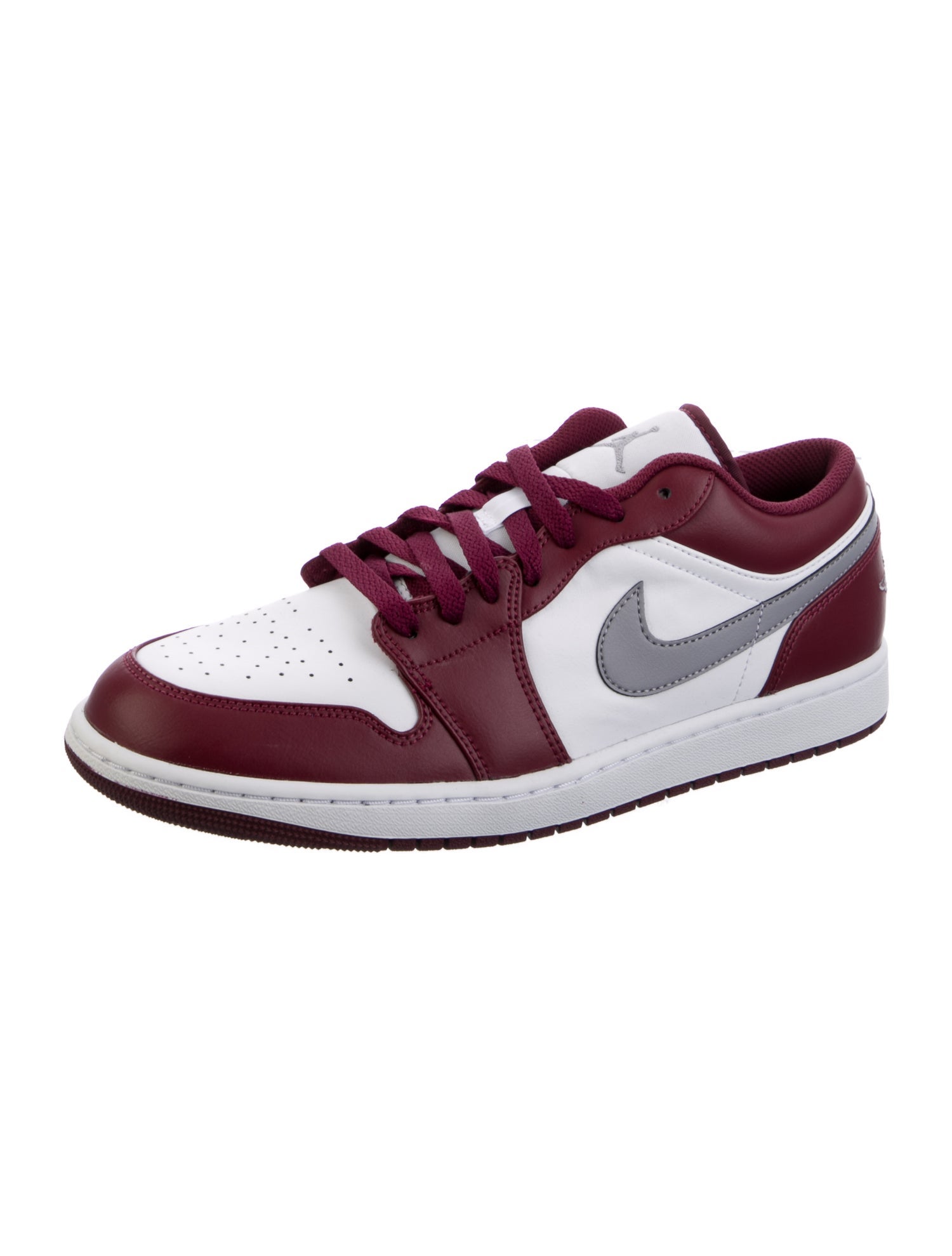 Jordan Leather Colorblock Pattern Athletic Sneakers