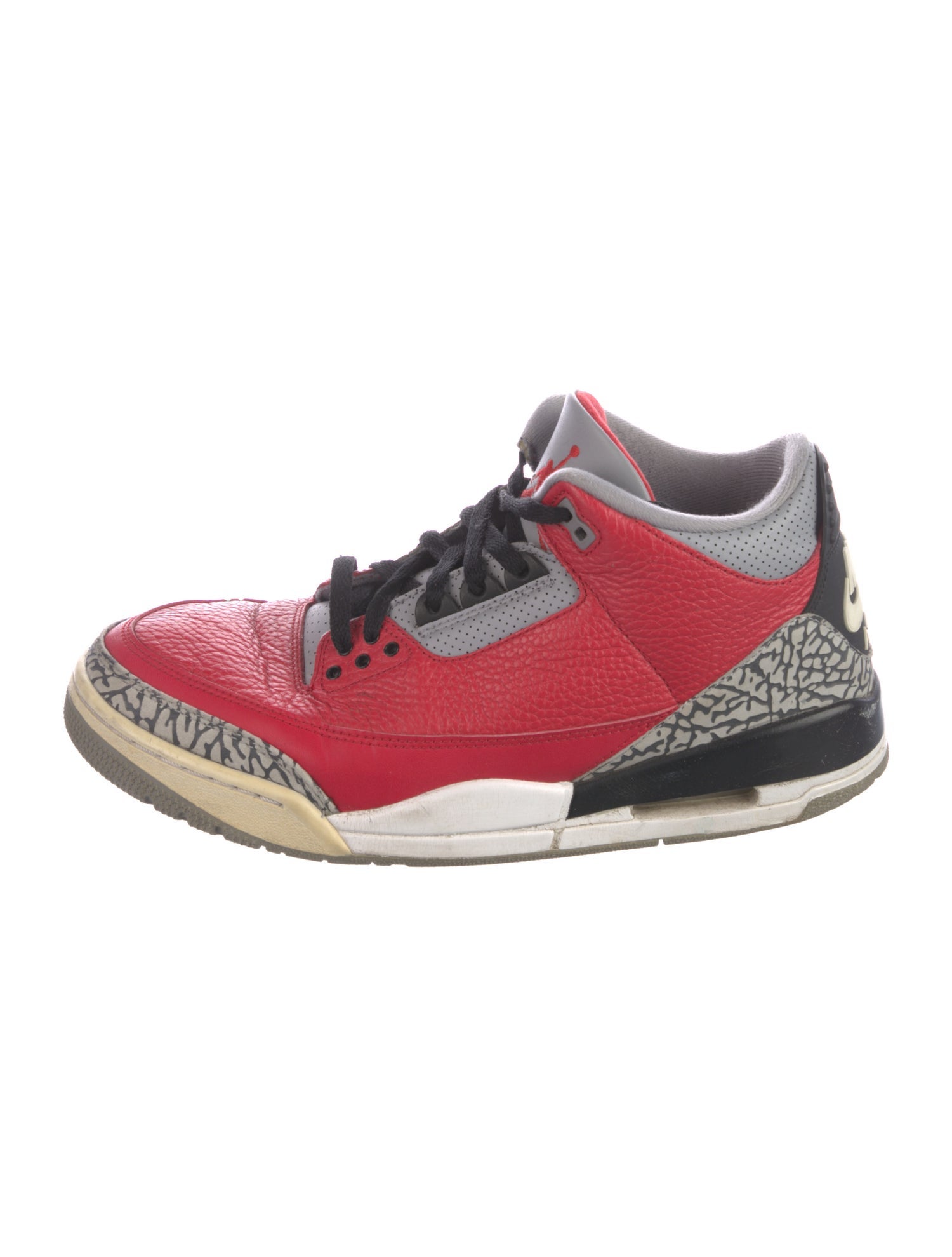 Jordan Leather Printed Athletic Sneakers