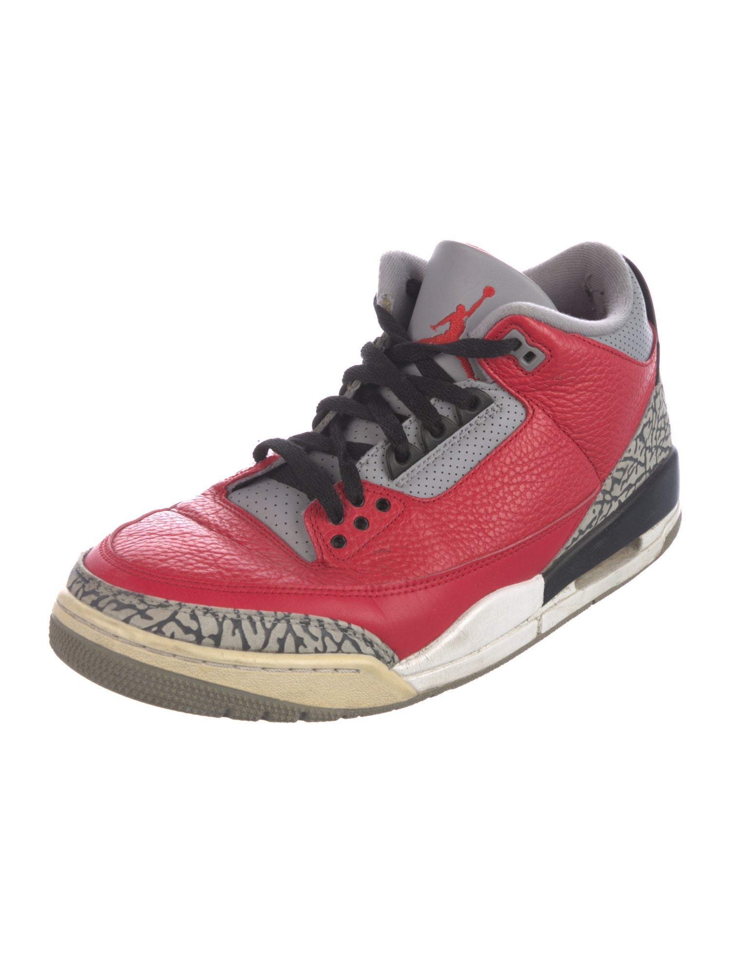 Jordan Leather Printed Athletic Sneakers