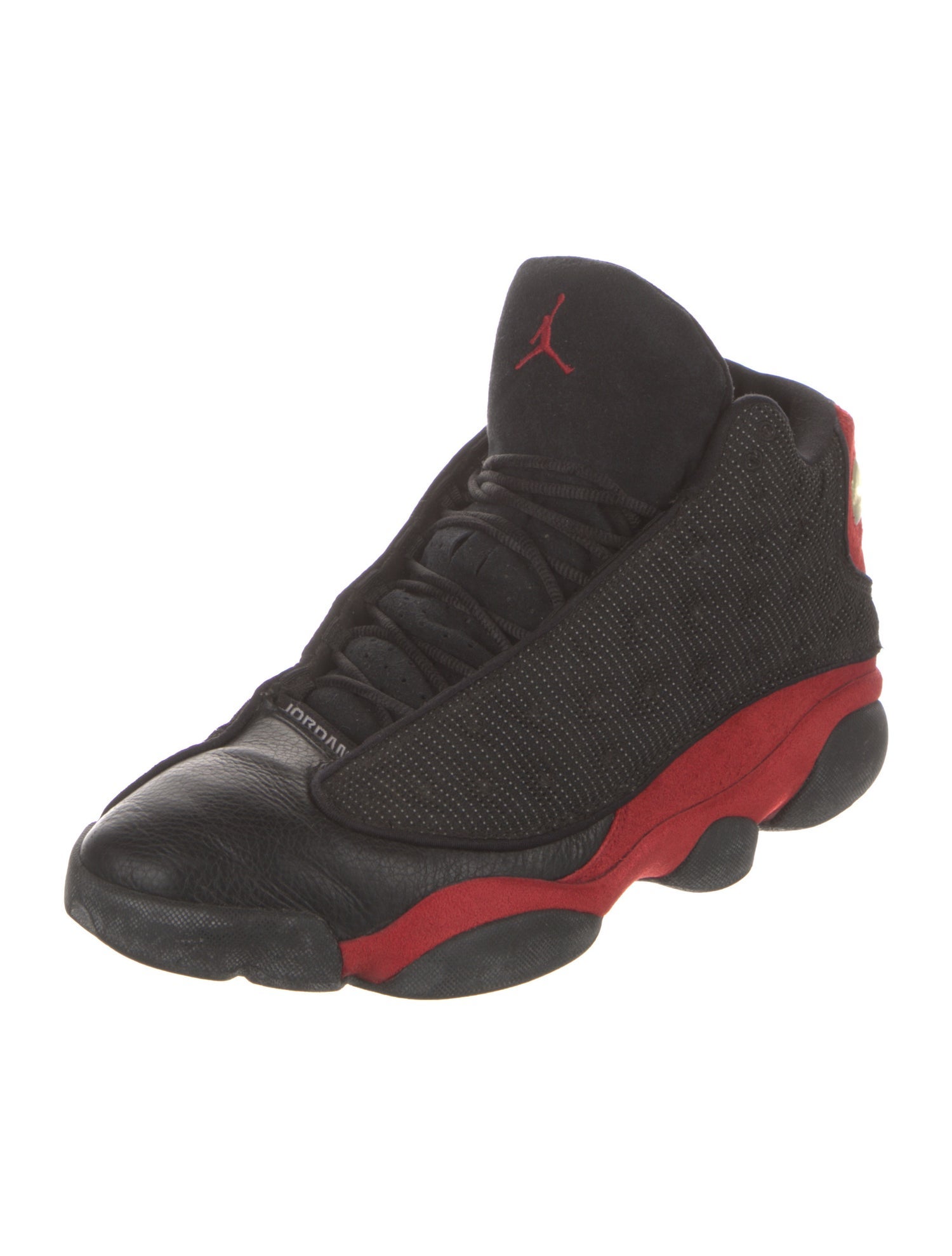 Jordan Leather Colorblock Pattern Athletic Sneakers