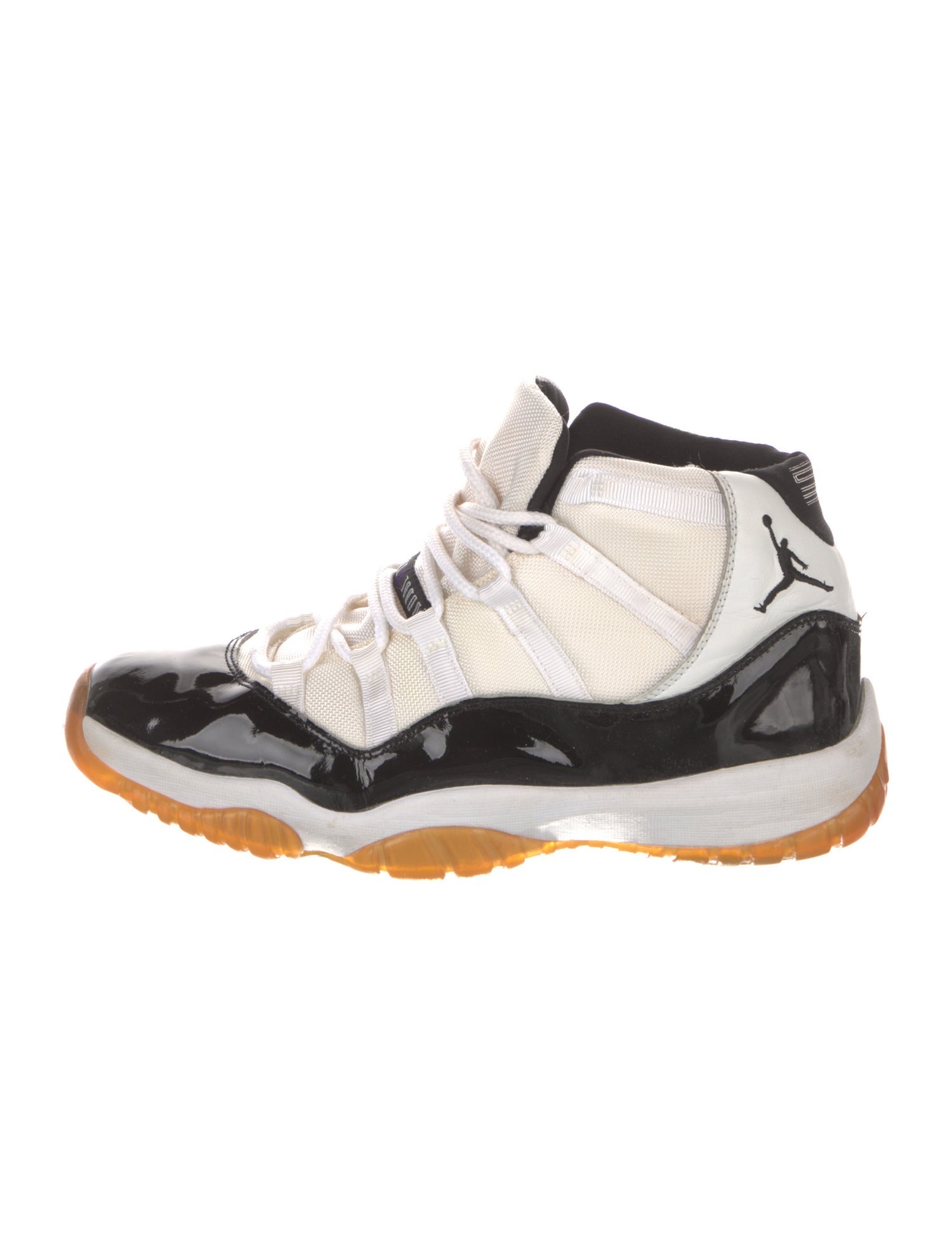 Jordan Patent Leather Colorblock Pattern Sneakers