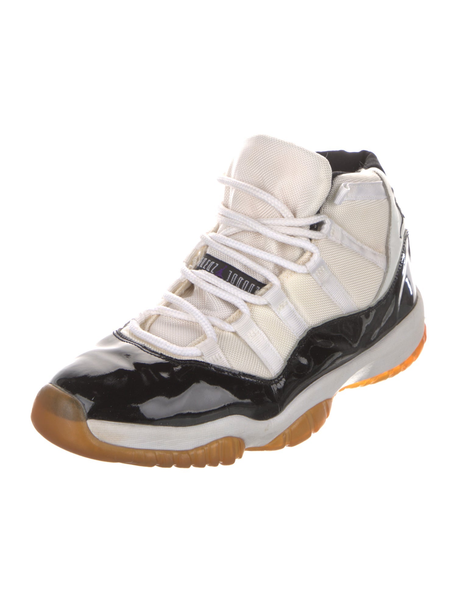 Jordan Patent Leather Colorblock Pattern Sneakers