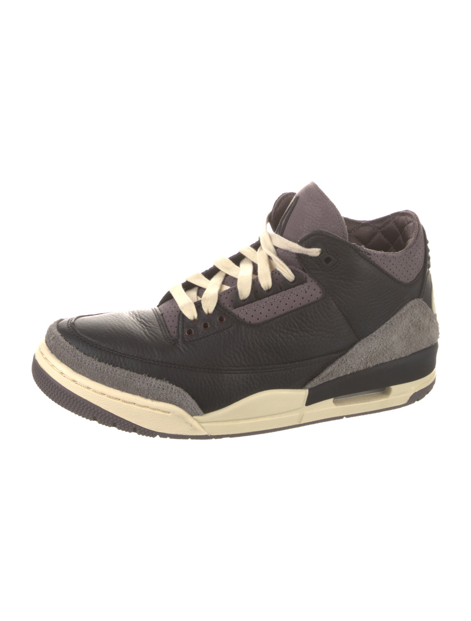 Jordan Leather Colorblock Pattern Sneakers