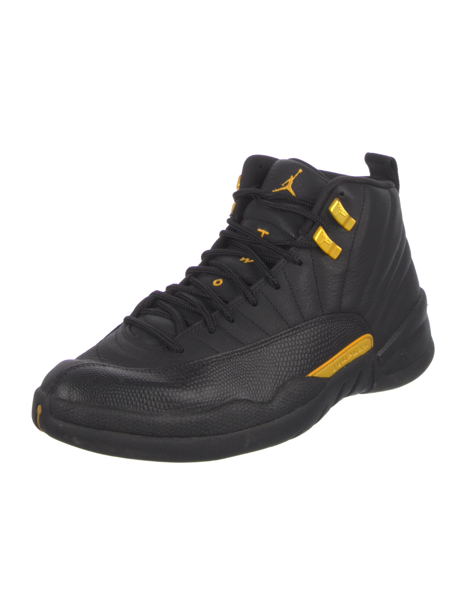 Jordan Retro 12 Black Taxi Sneakers