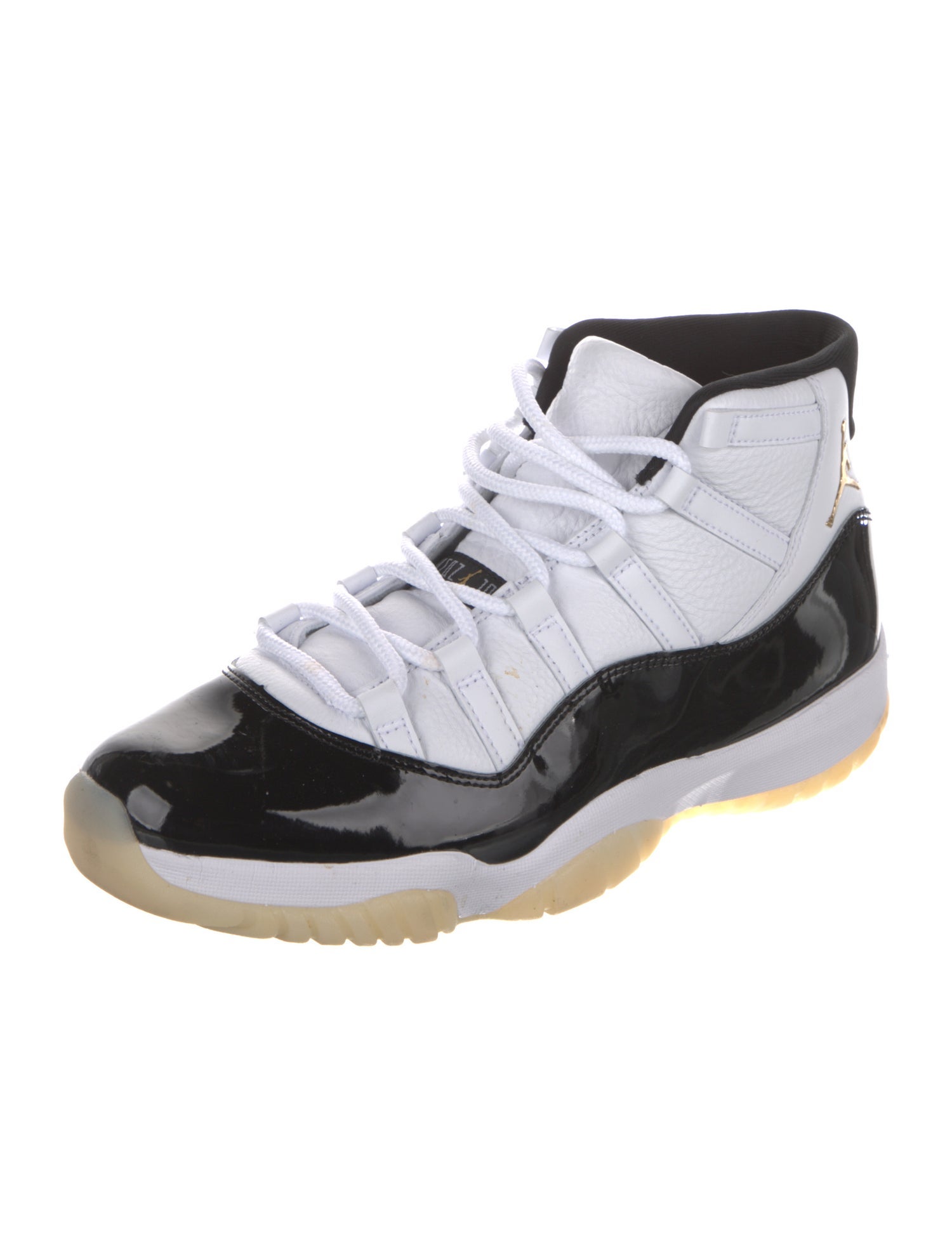 Jordan Patent Leather Colorblock Pattern Sneakers