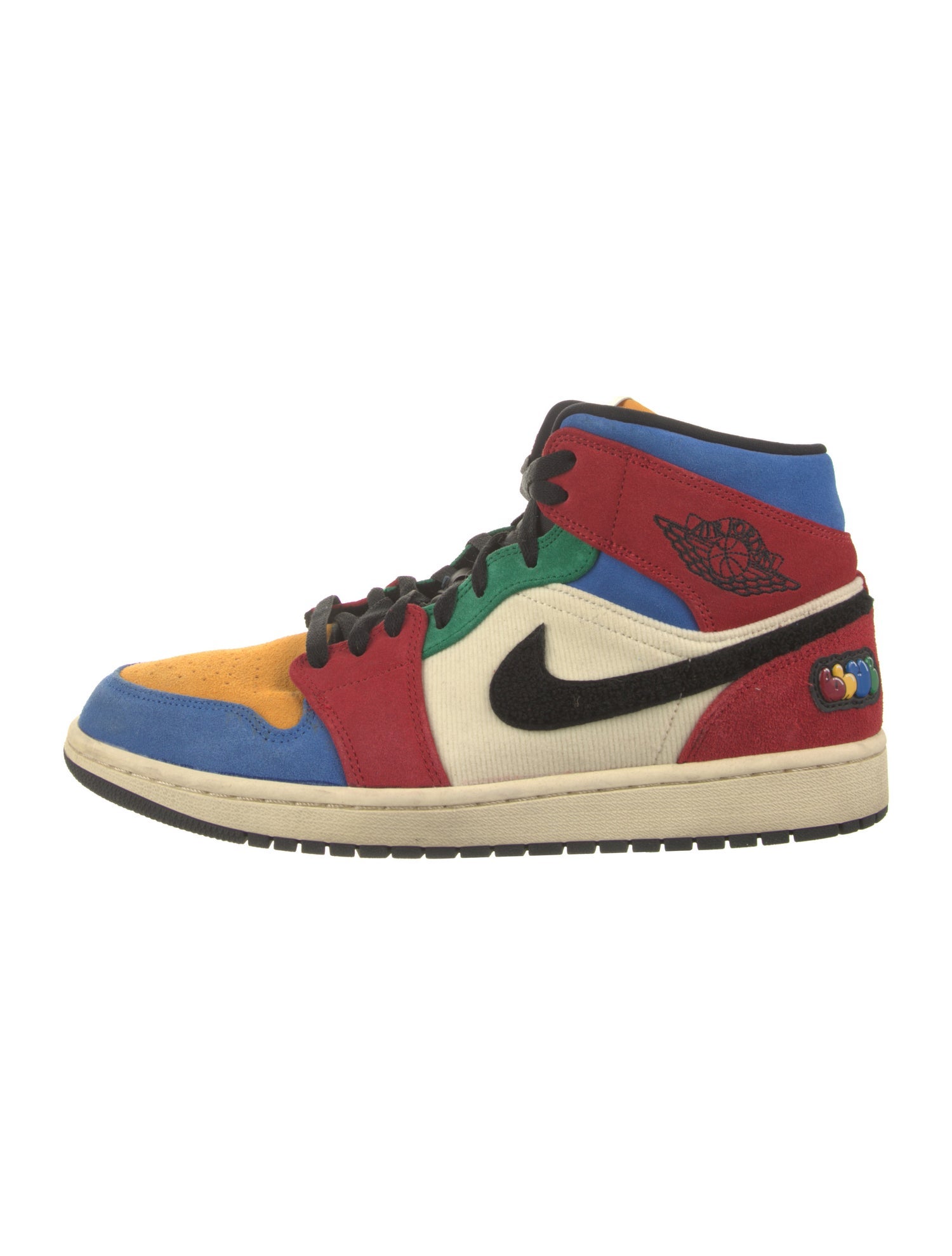 Jordan Suede Colorblock Pattern Sneakers